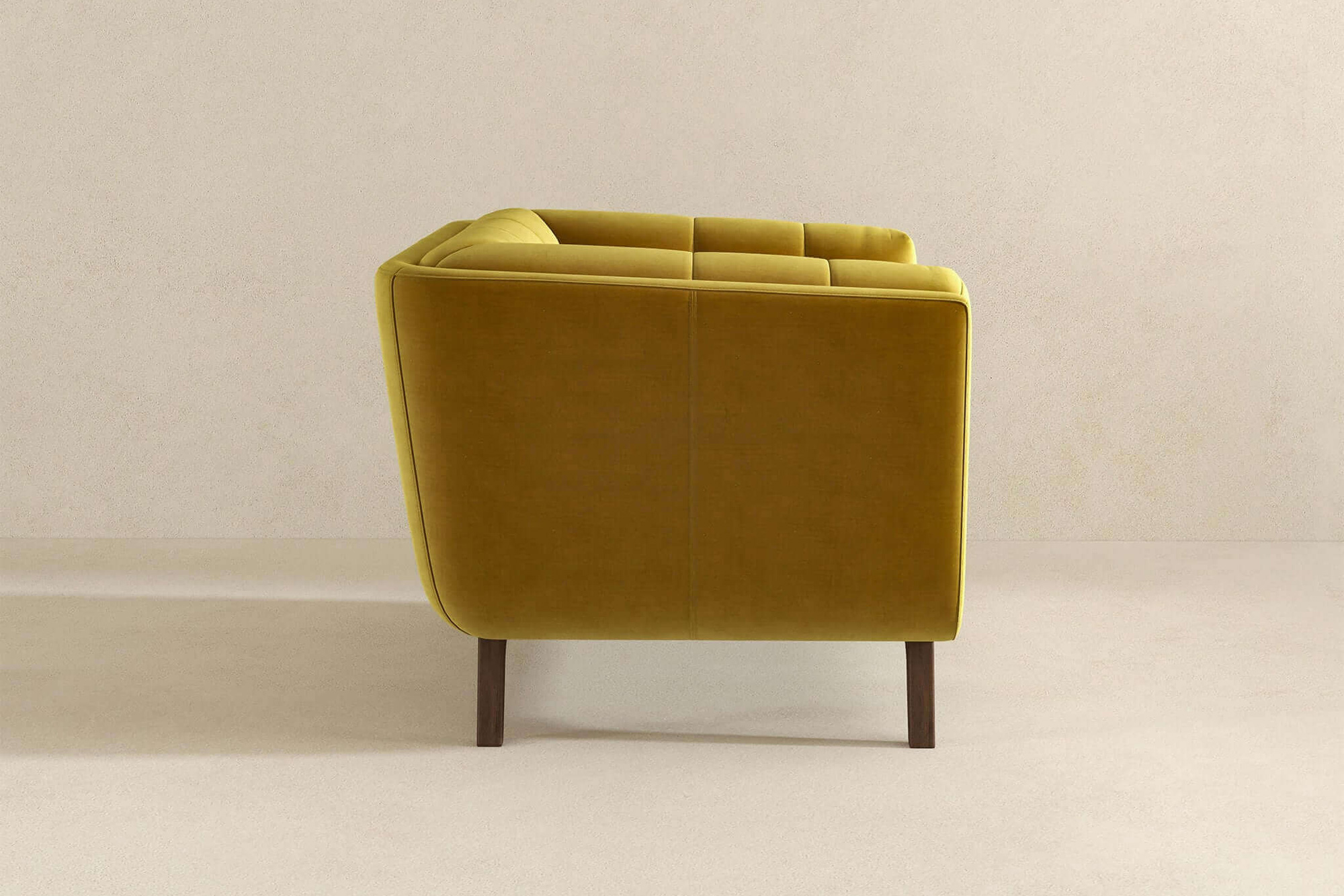 Ashcroft™ Addison Mid-Century Modern Velvet Lounge Chair - Gold