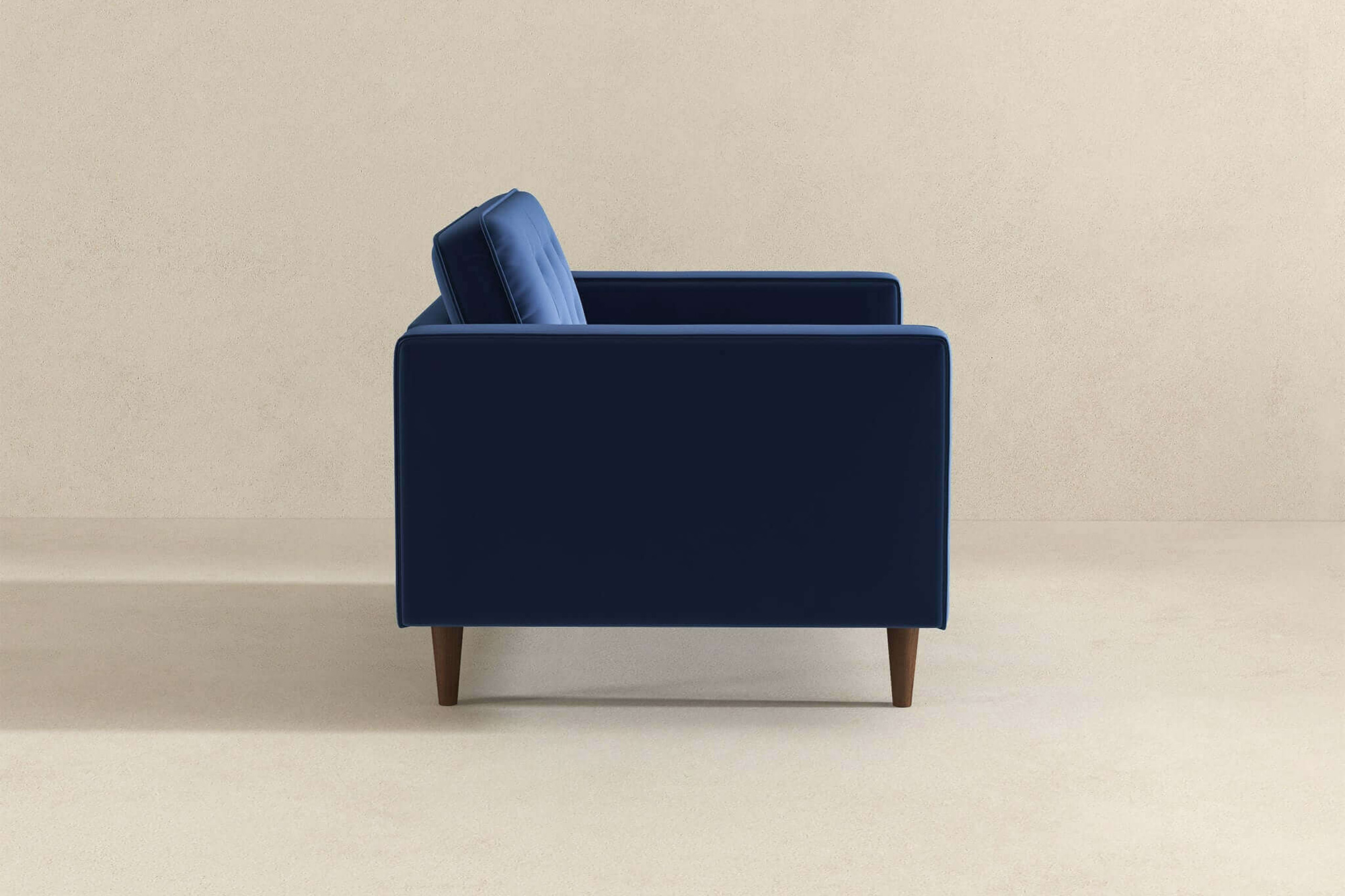 Ashcroft™ Casey Velvet Lounge Chair - Blue