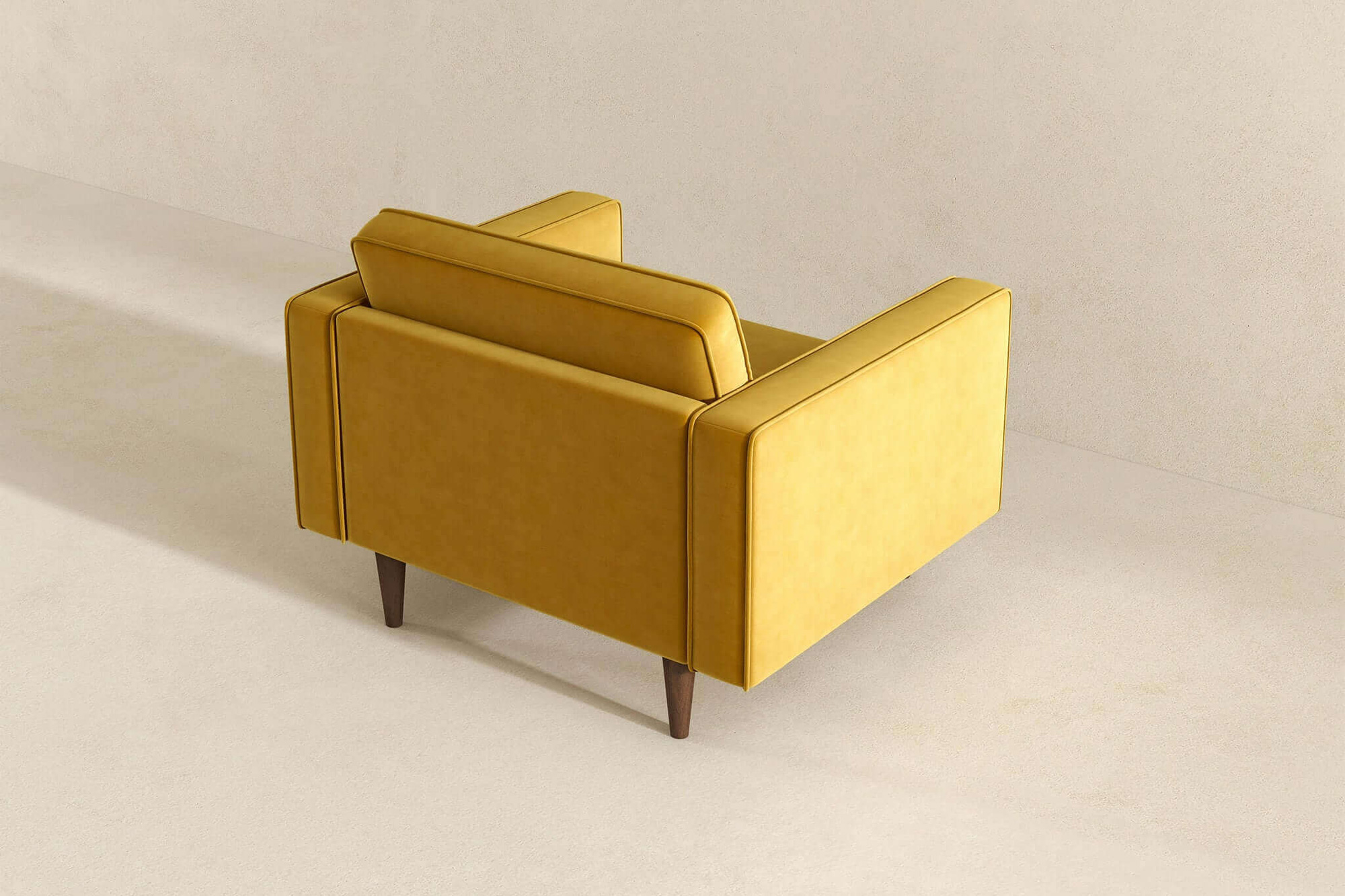 Ashcroft™ Casey Velvet Lounge Chair - Gold