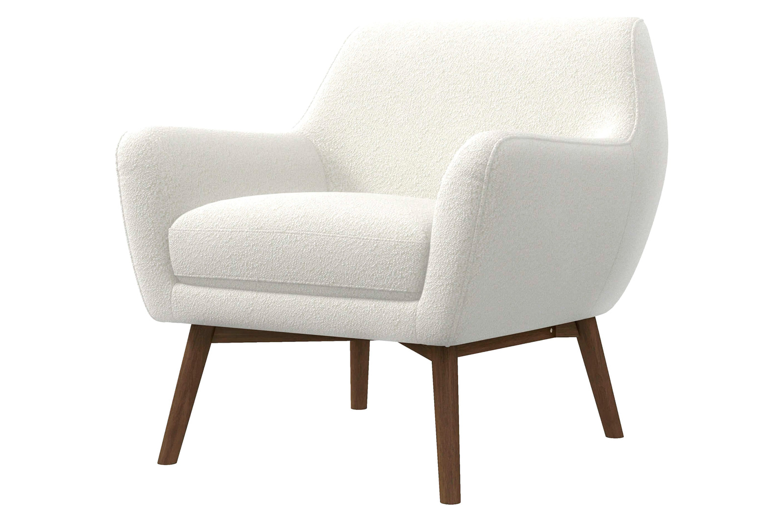 Ashcroft - Panom Boucle Lounge Chair in White