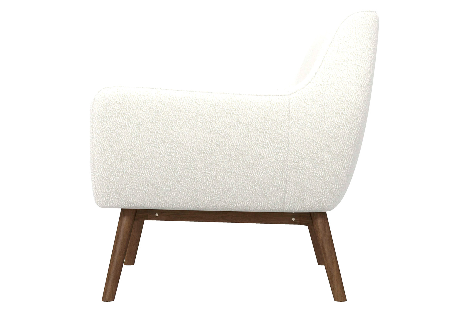 Ashcroft - Panom Boucle Lounge Chair in White