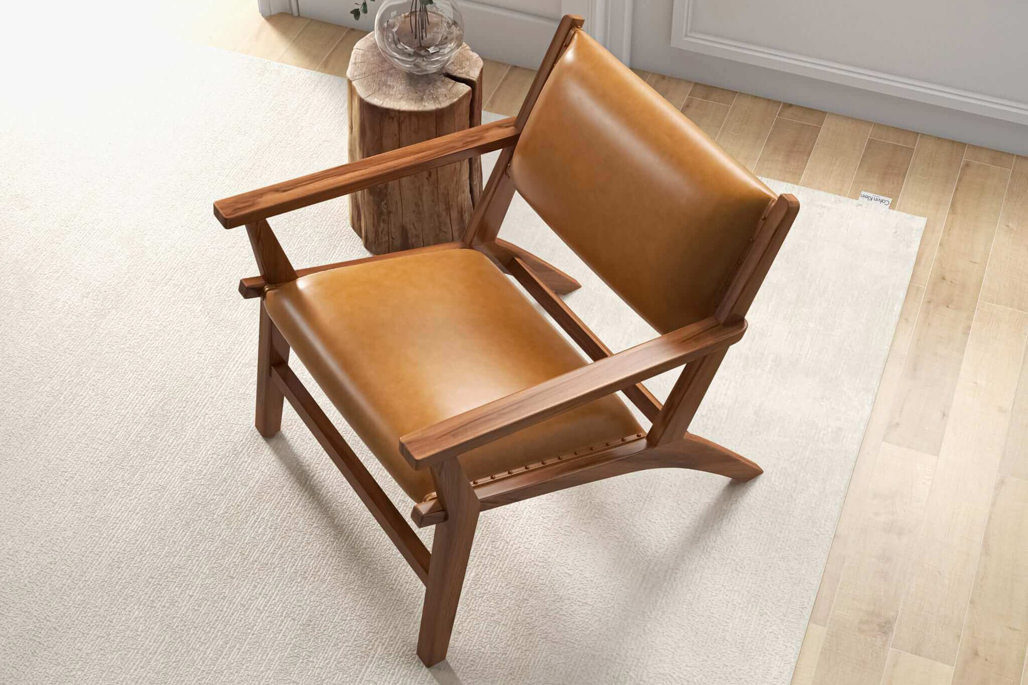 Ashcroft™ Hendrix Leather Armchair - Antique Tan