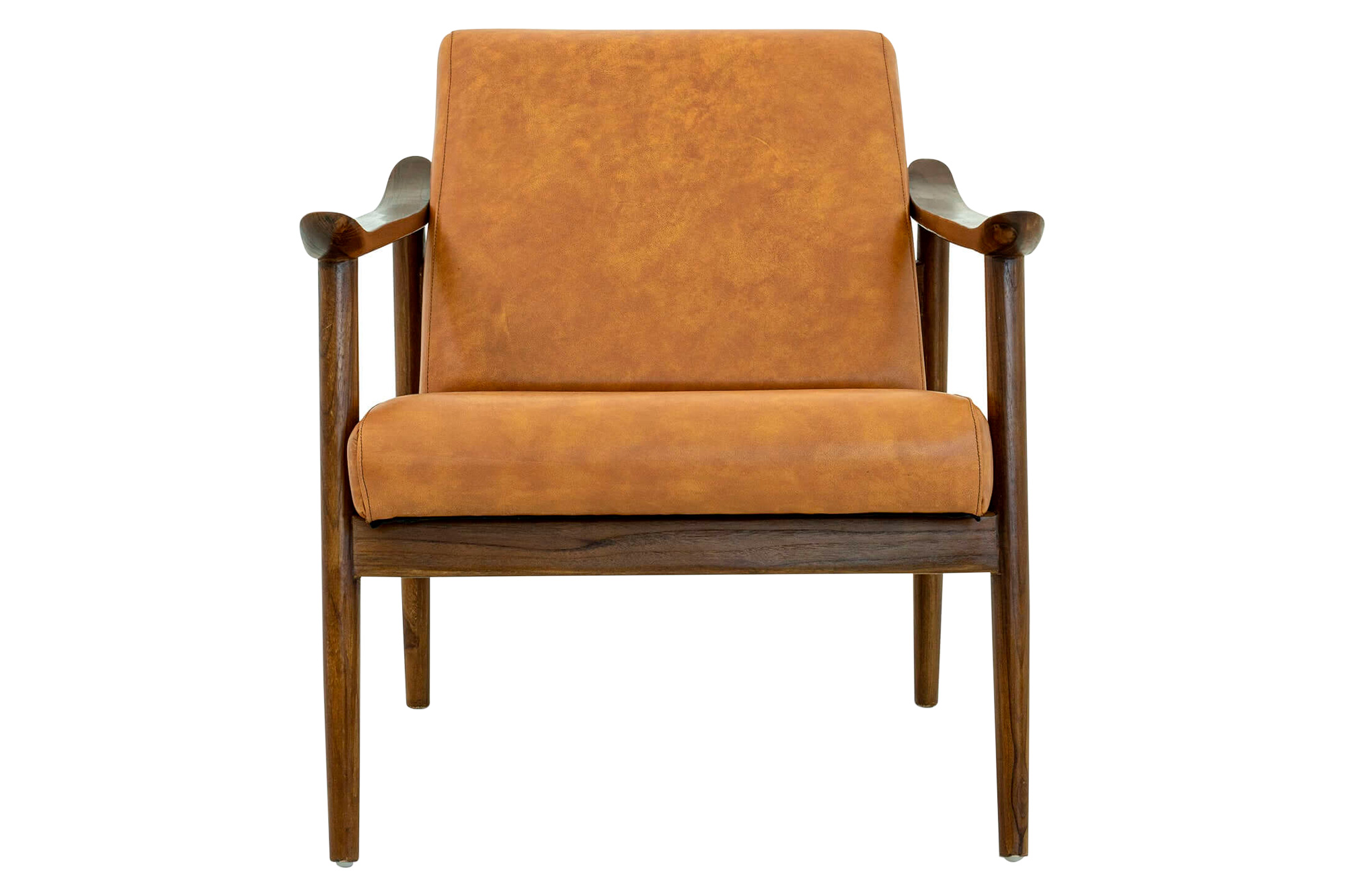 Ashcroft™ Brandon Leather Lounge Chair - Antique Tan