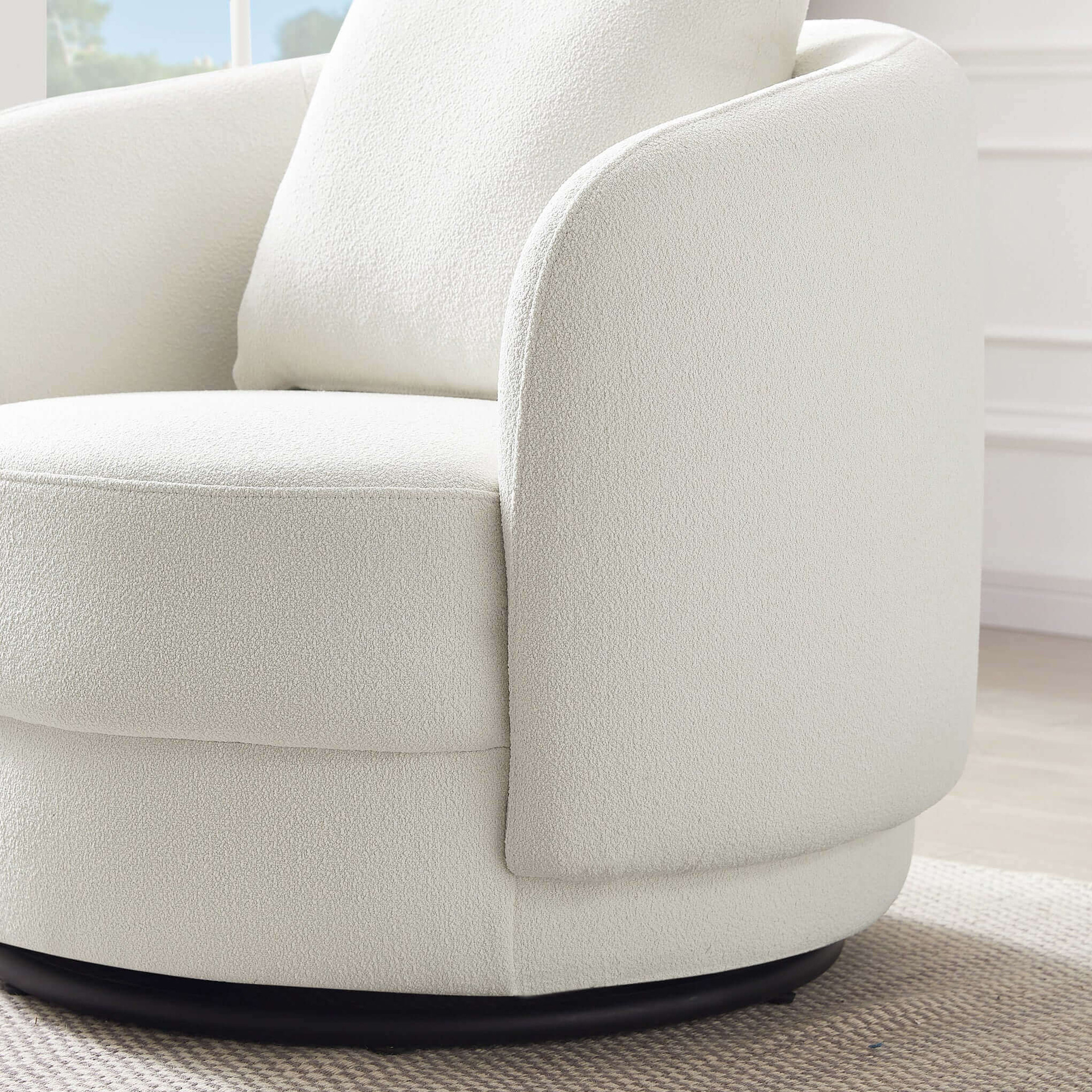 Ashcroft™ Dylan Boucle Lounge Chair - Cream