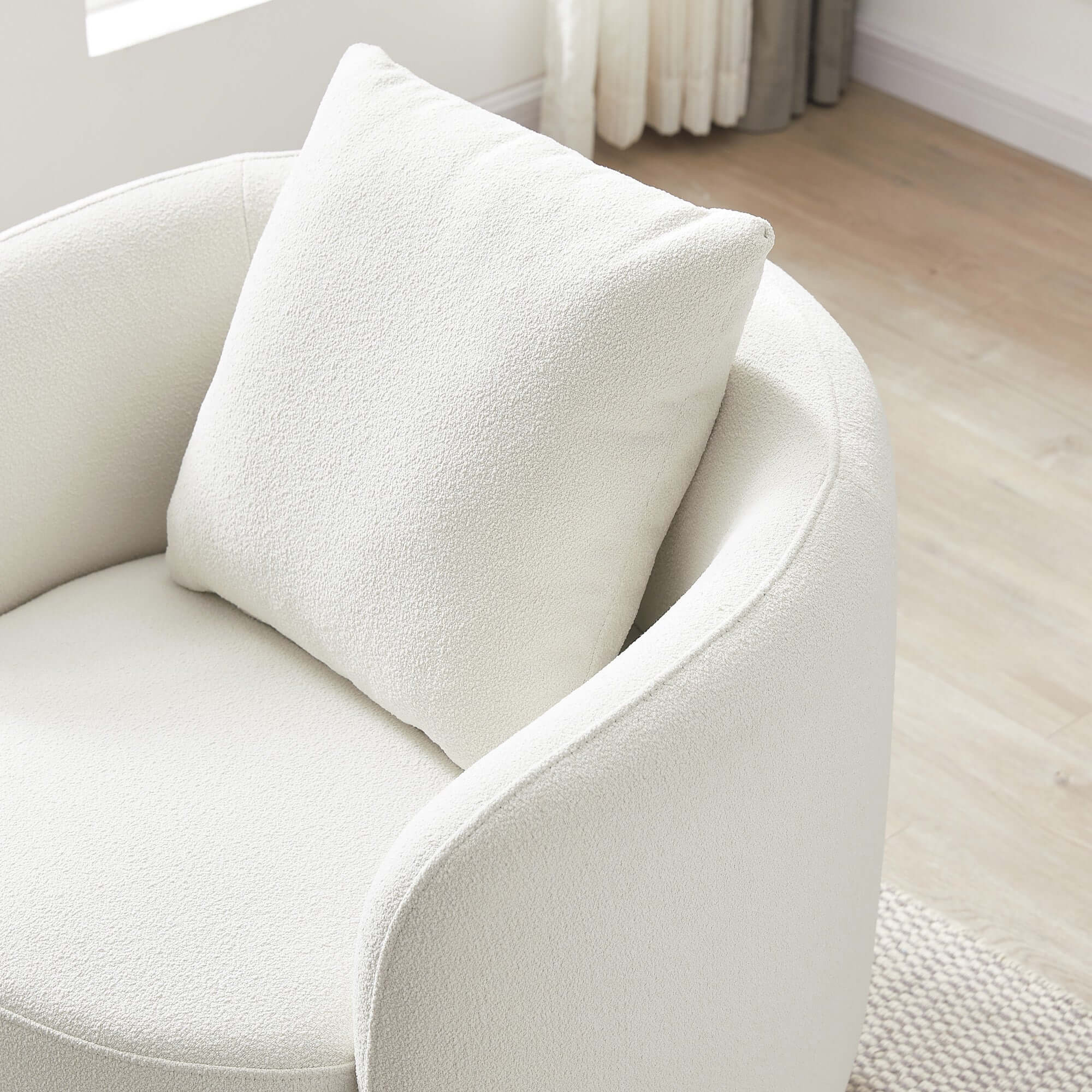 Ashcroft™ Dylan Boucle Lounge Chair - Cream