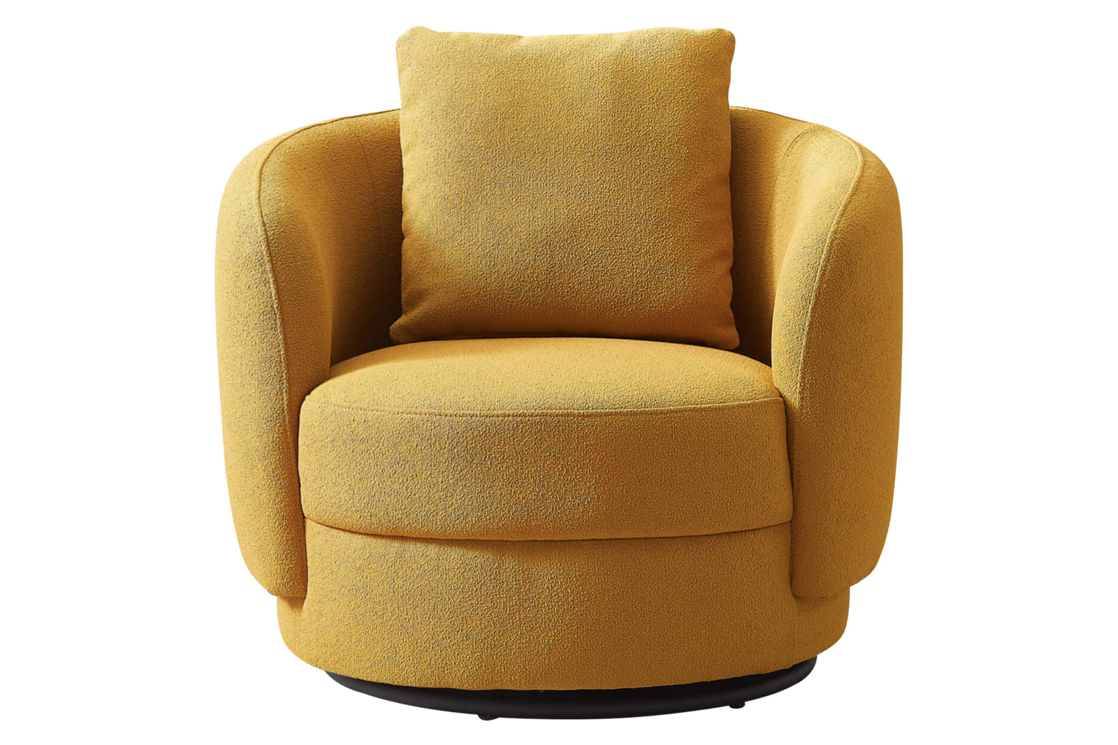 Ashcroft Dylan Boucle Lounge Chair - Yellow