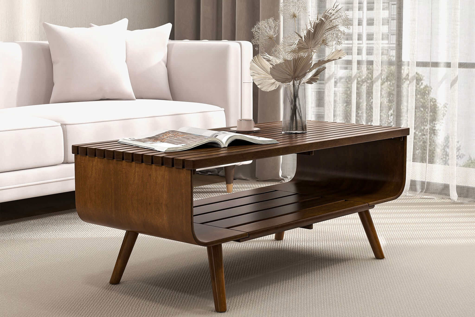 Ashcroft - Alice Coffee Table in Walnut