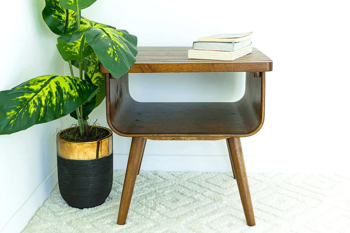 Ashcroft Alice Walnut End Table