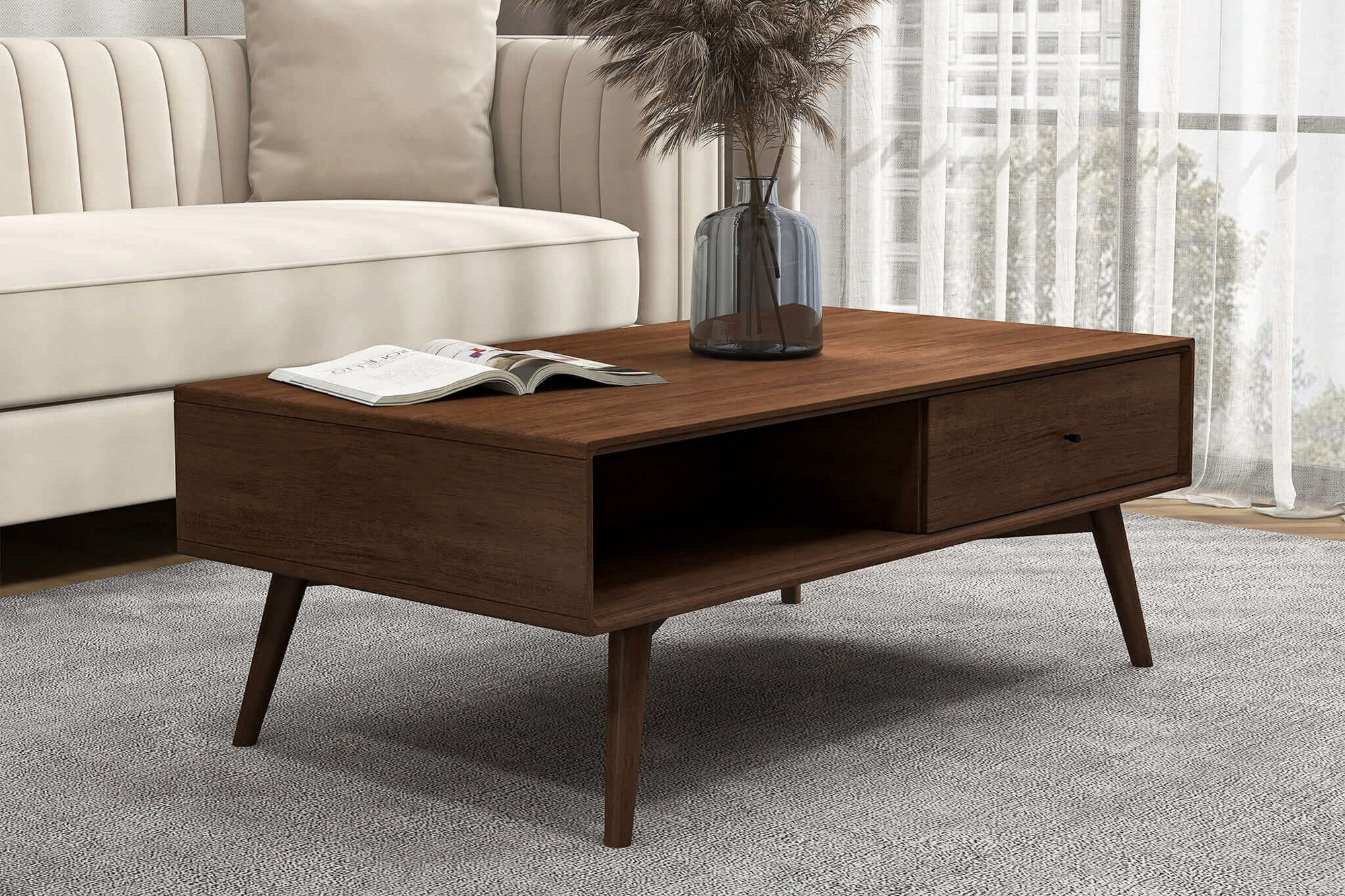 Ashcroft Caroline Coffee Table - Walnut