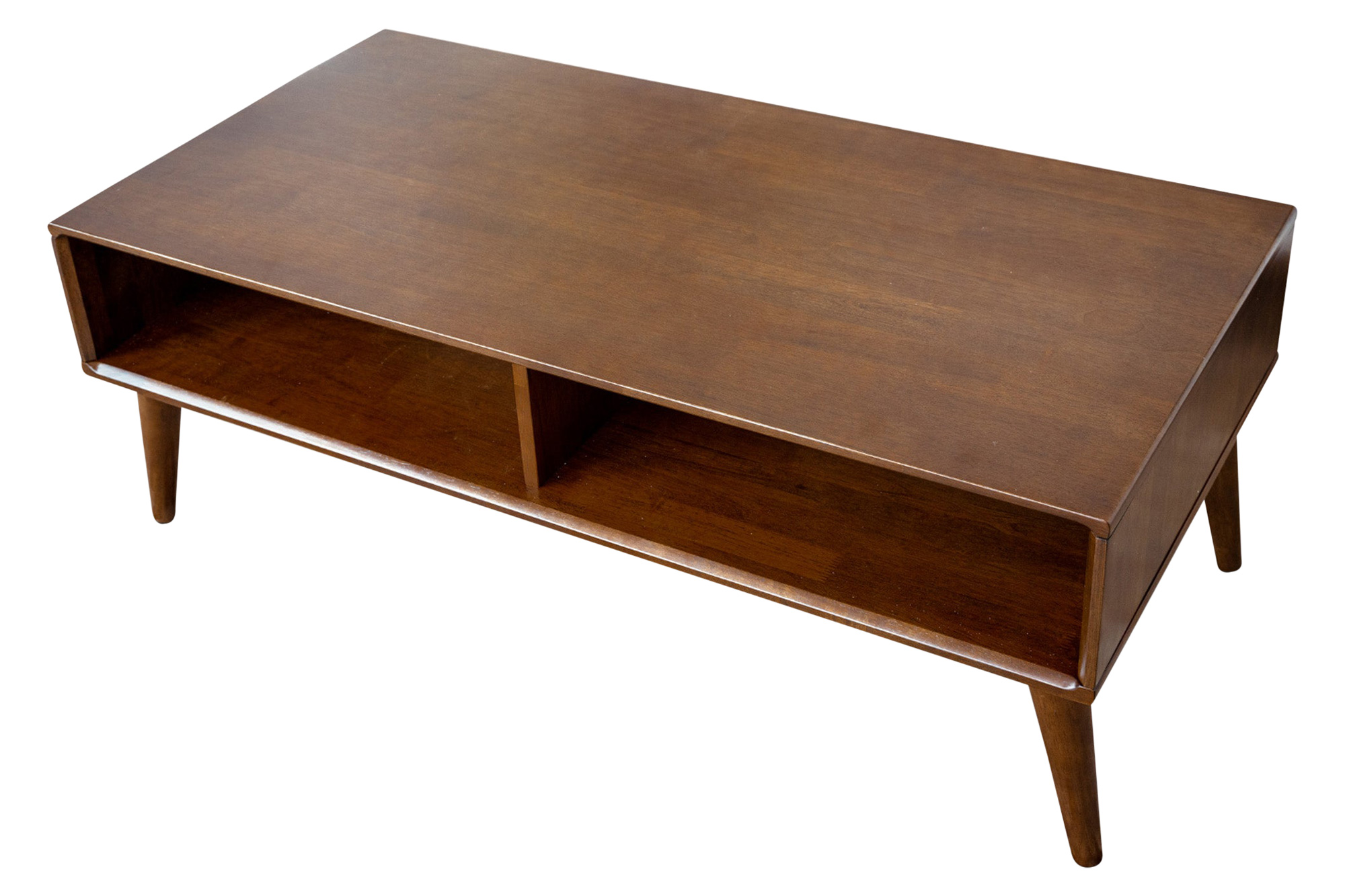 Ashcroft - Hazel Solid Wood Walnut Coffee Table in Brown