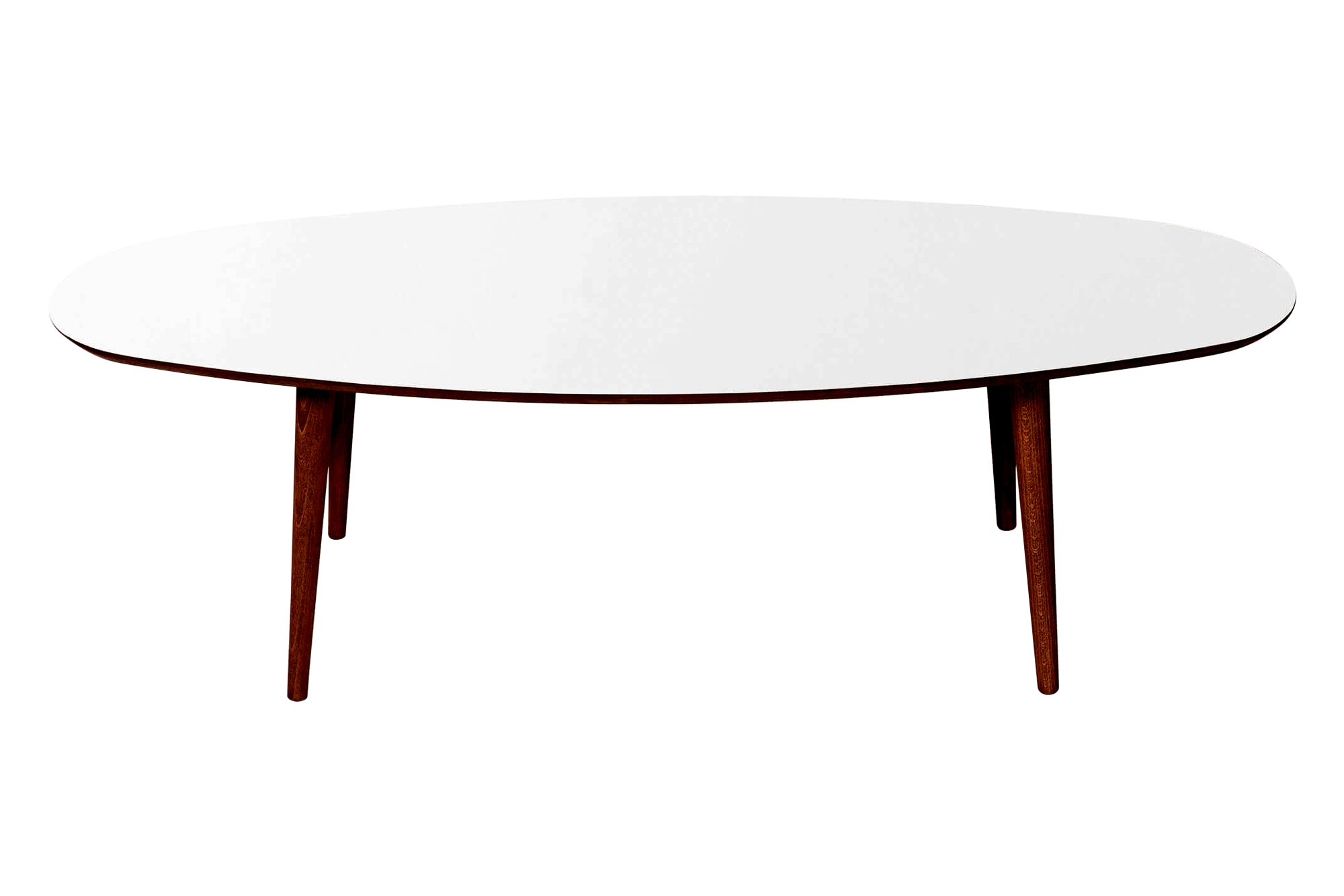 Ashcroft Carsen Oval Center Table - White