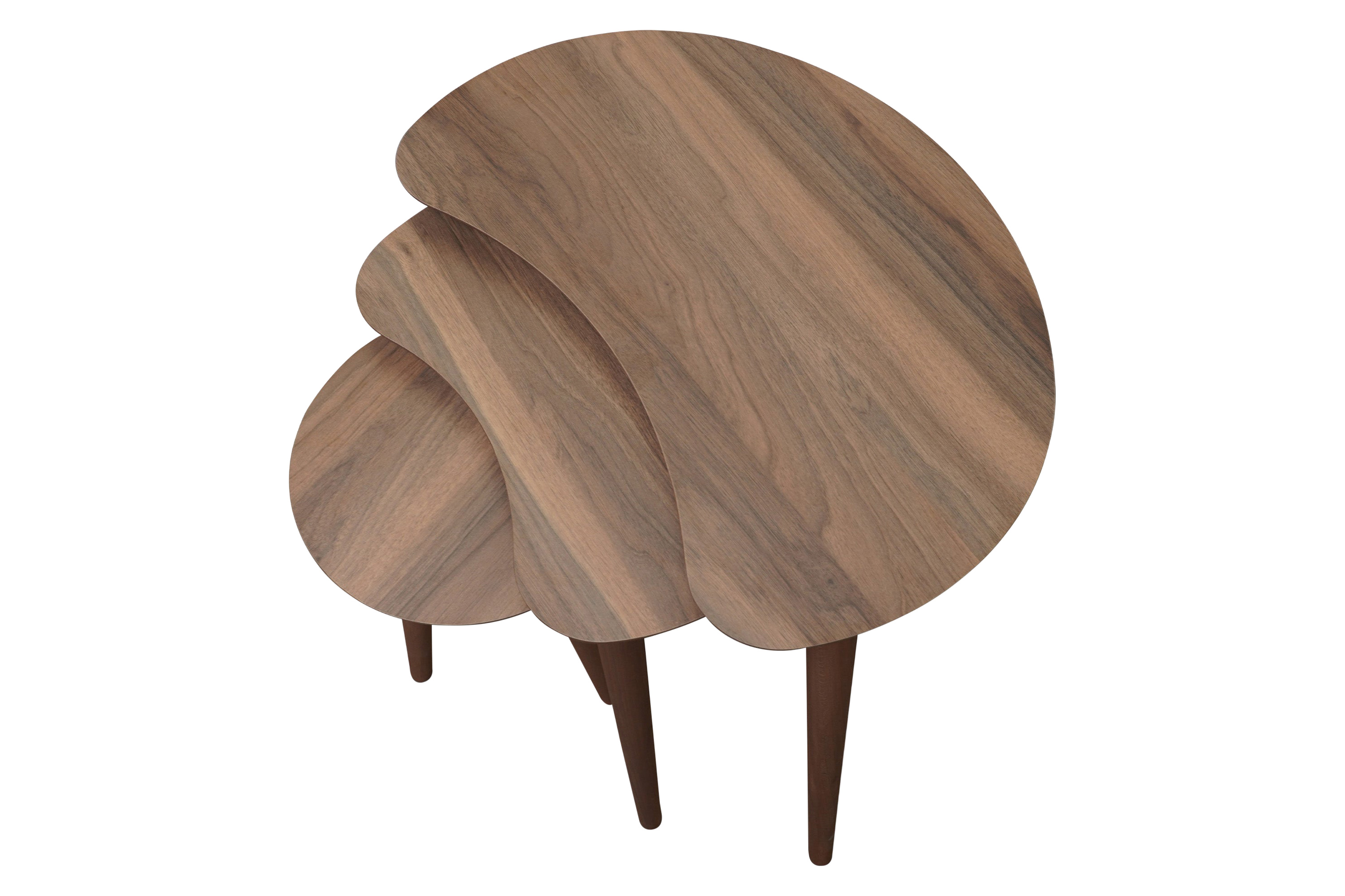 Ashcroft™ Dainty Walnut Nesting Table - Brown