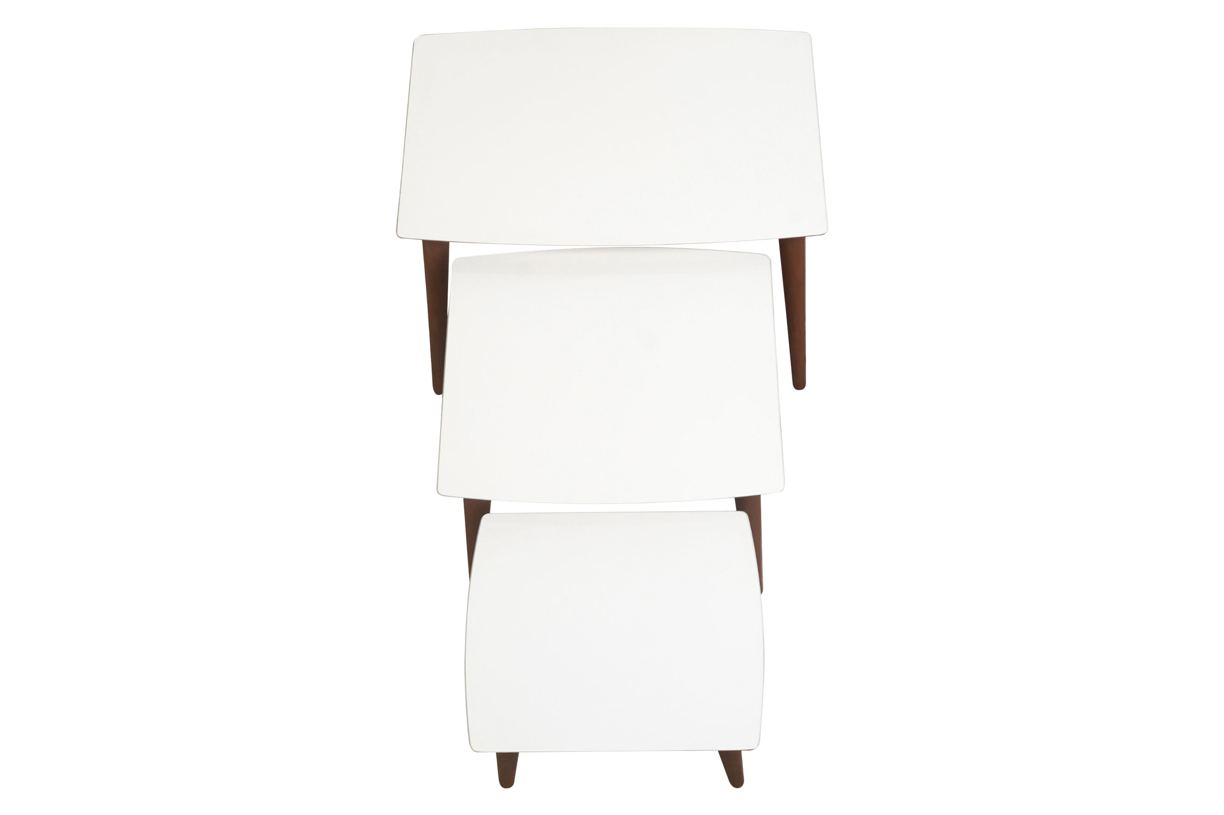 Ashcroft Ronald MDF Nesting Accent Tables (Set Of 3) - Cream