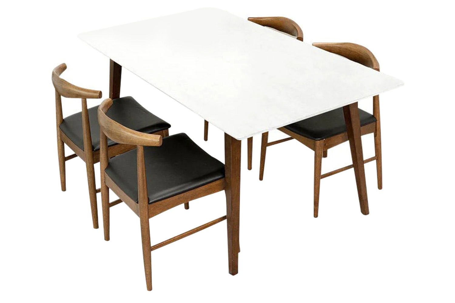 Ashcroft - Alpine Dining Set with 4 Winston Chairs