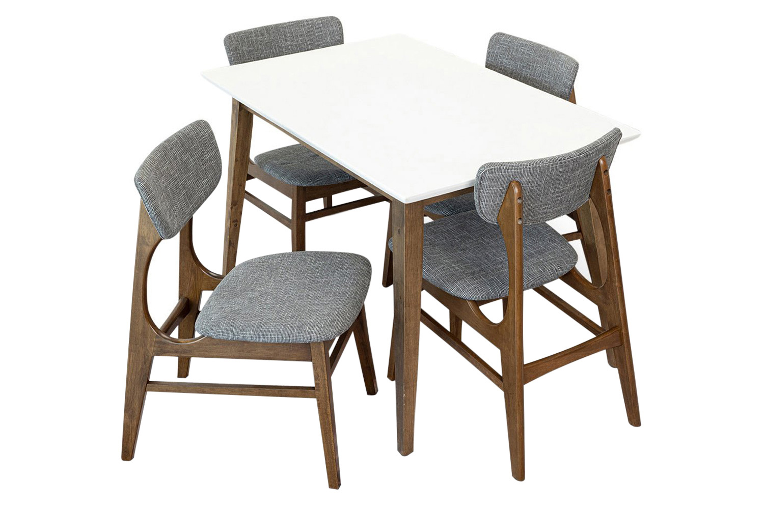 Ashcroft - Alpine Dining Set with 4 Collins Dining Chairs