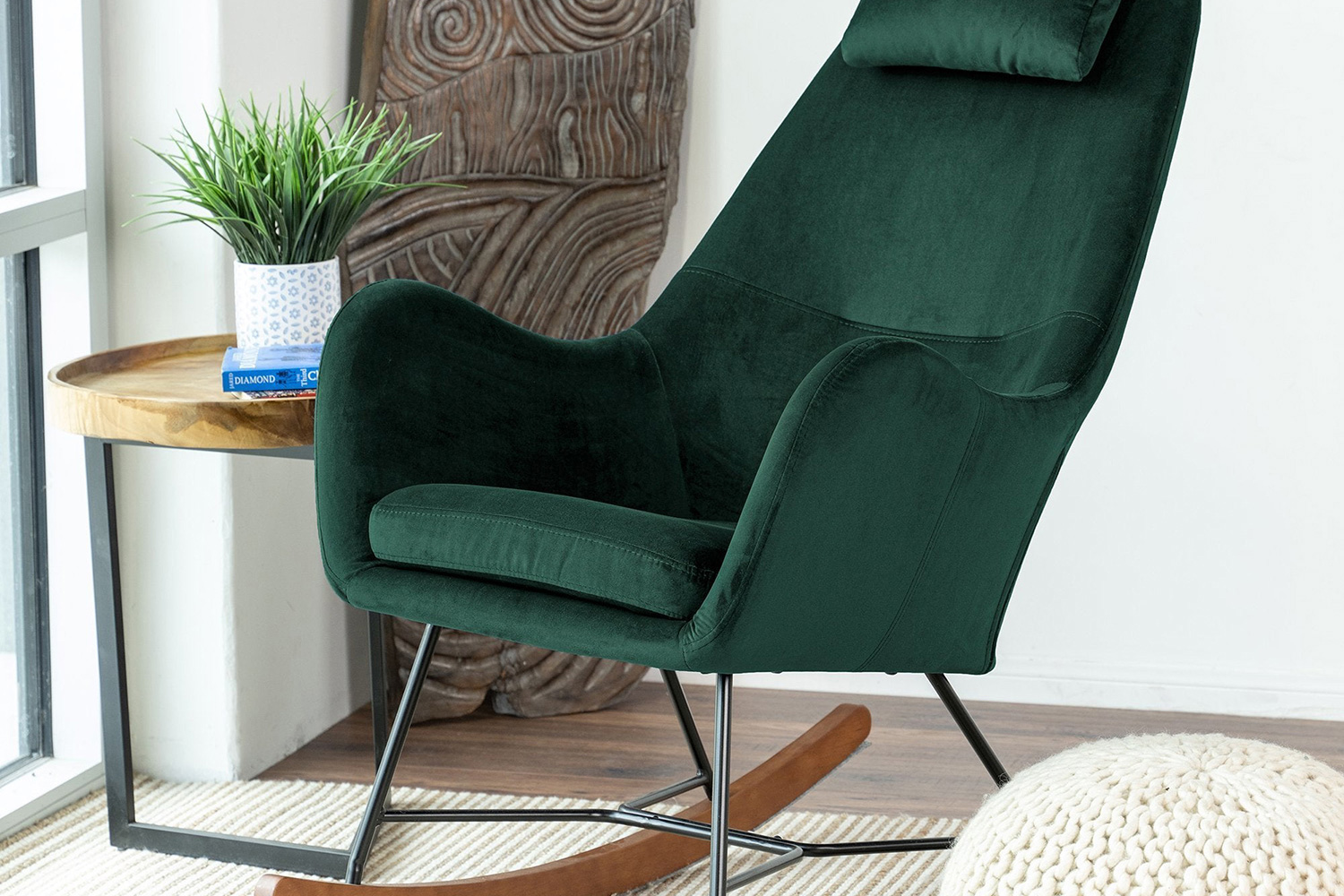 Ashcroft - Rumi Fabric Rocking Chair