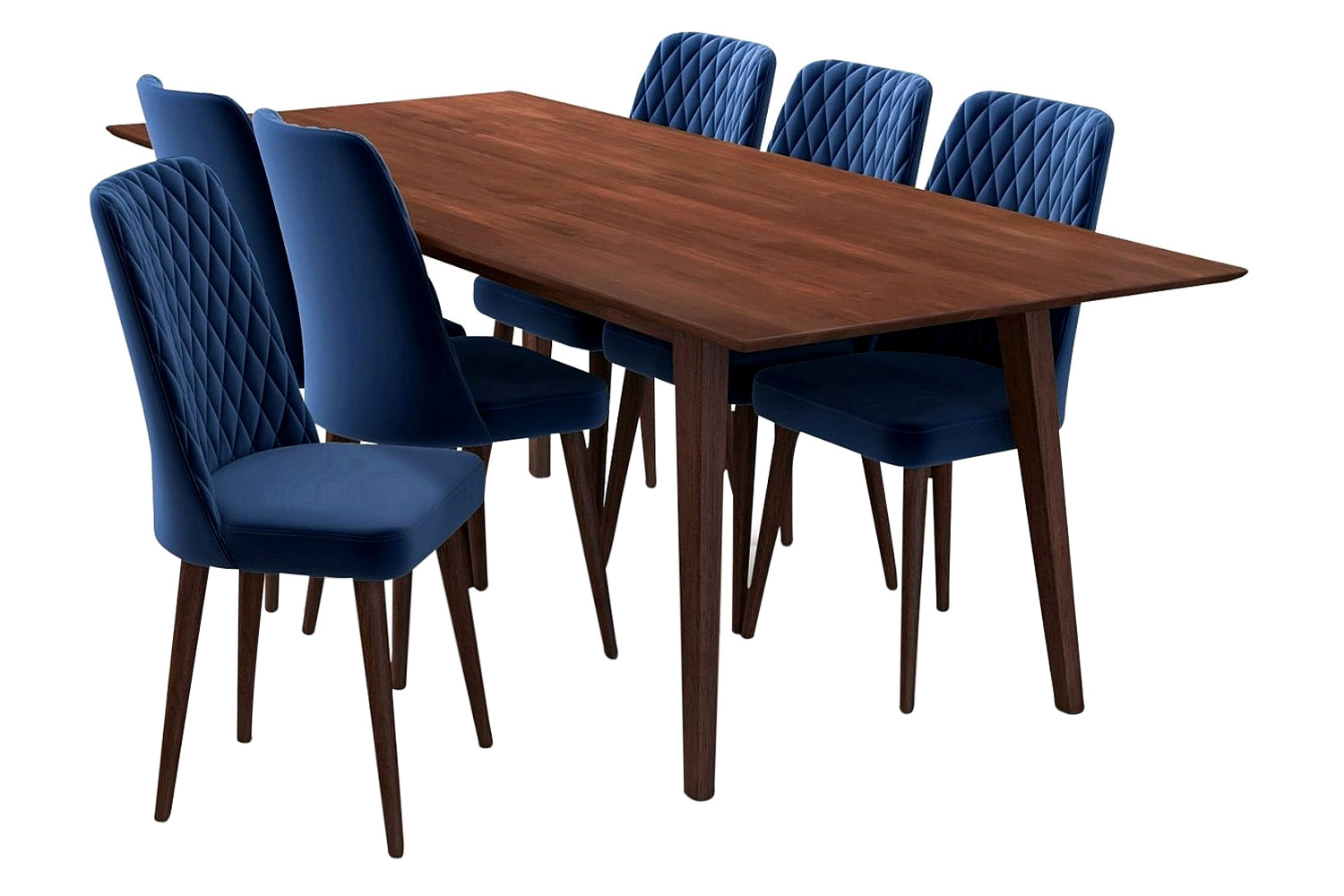 Ashcroft - Adira Dining Set with 6 Evette Chairs