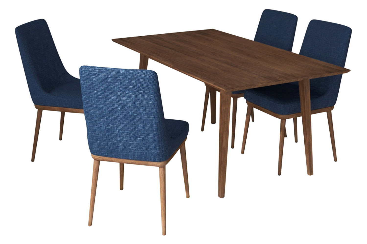 Ashcroft - Adira Dining Set with 4 Brighton Chairs