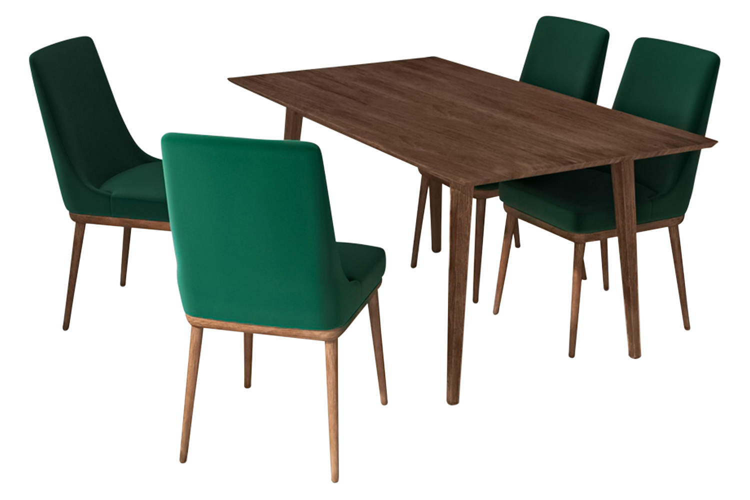 Ashcroft - Adira Dining Set with 4 Brighton Chairs