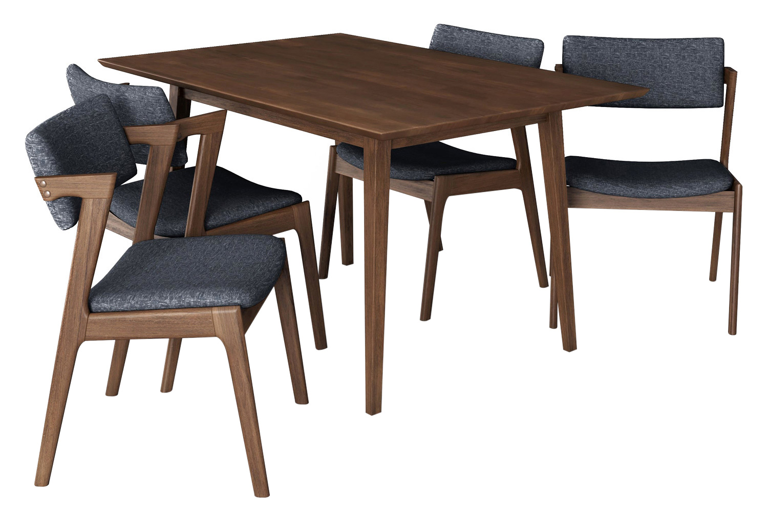 Ashcroft - Adira Dining Set with 4 Ricco Chairs