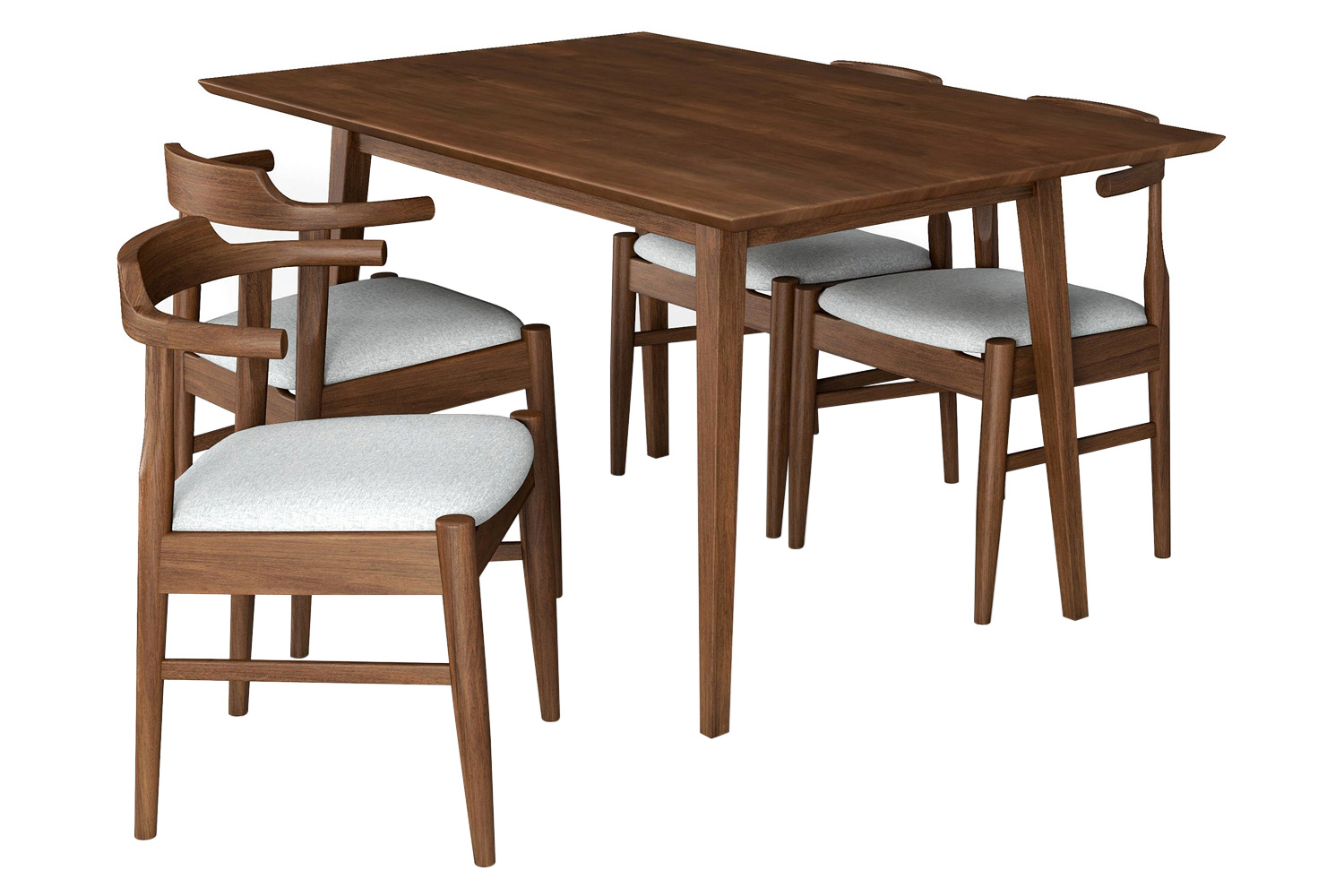 Ashcroft - Adira Dining Set with 4 Zola Chairs