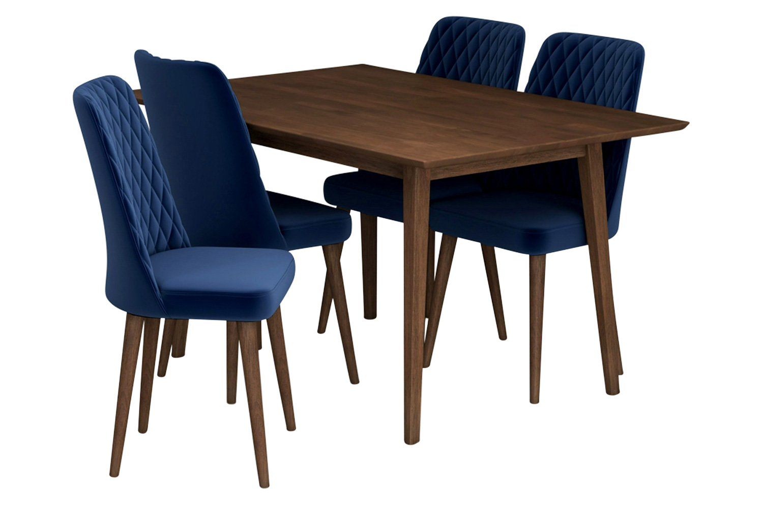 Ashcroft - Adira Dining Set with 4 Evette Chairs