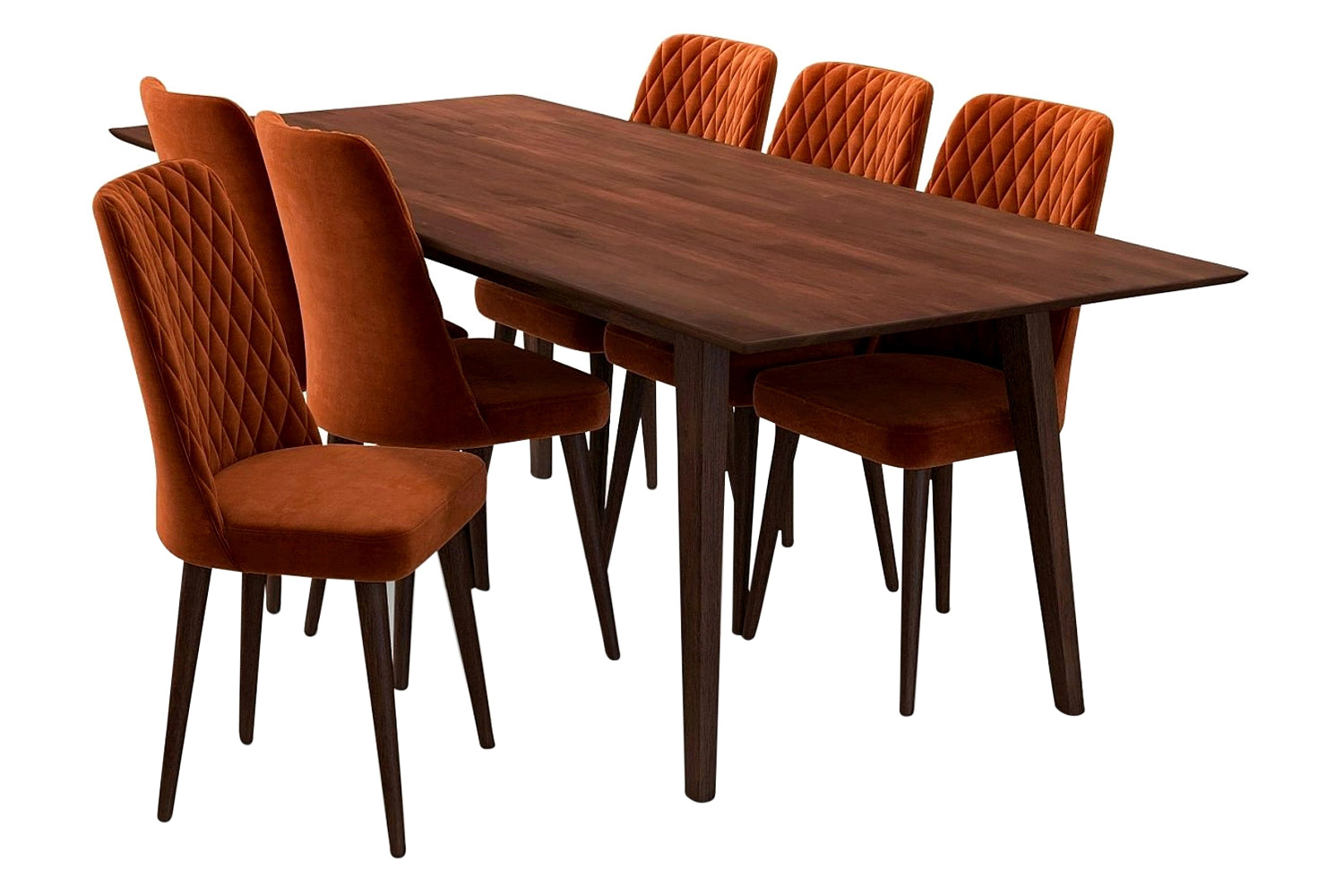 Ashcroft - Adira Dining Set with 6 Evette Chairs