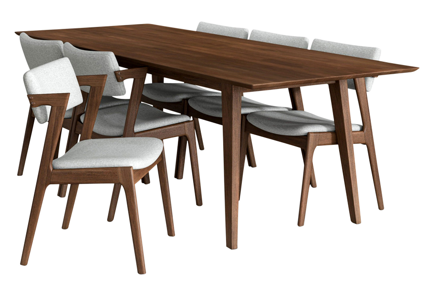 Ashcroft - Adira Dining Set with 6 Ricco Chairs