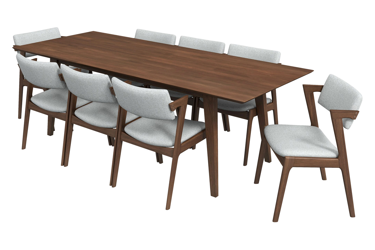 Ashcroft - Adira Dining Set with 8 Ricco Chairs