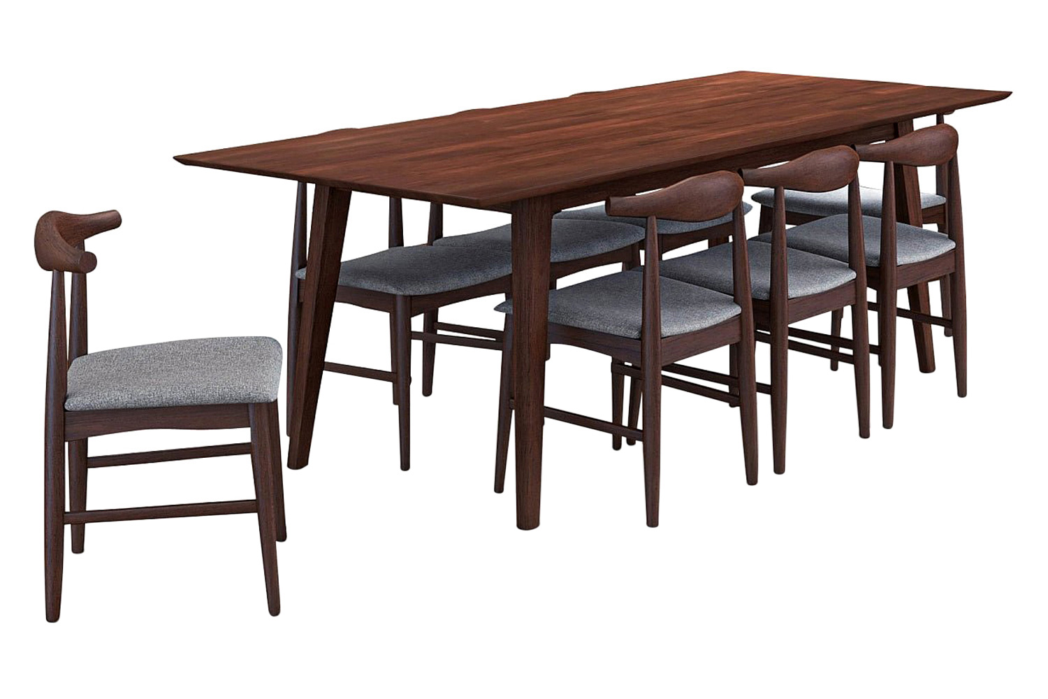 Ashcroft - Adira Dining Set with 8 Winston Chairs