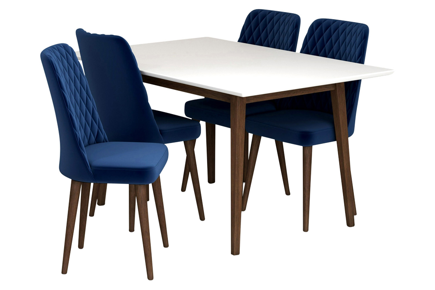 Ashcroft - Adira Dining Set with 4 Evette Chairs