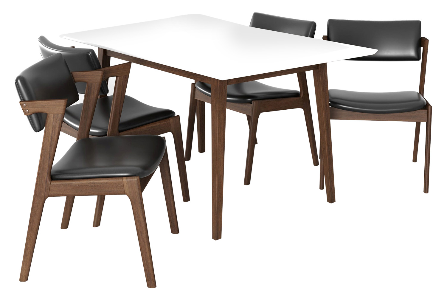 Ashcroft - Adira Dining Set with 4 Ricco Chairs