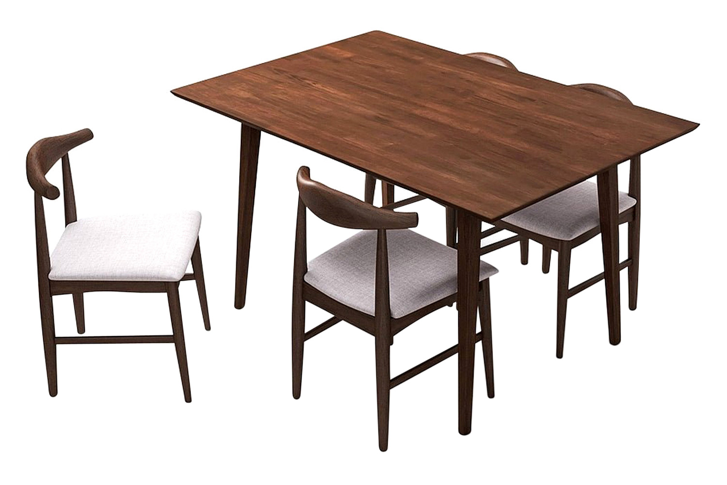 Ashcroft - Adira Dining Set with 4 Winston Chairs