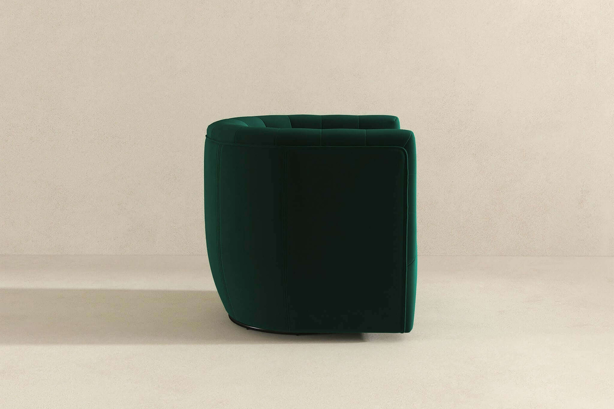 Ashcroft™ Delaney Velvet Swivel Chair - Green