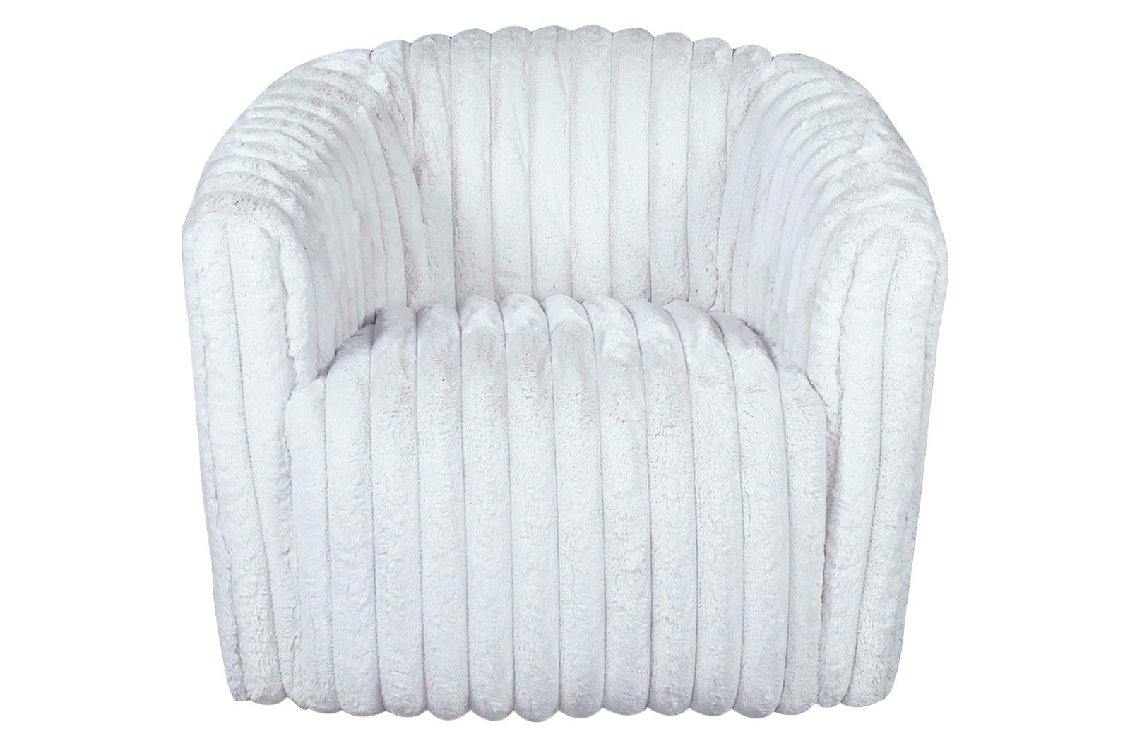 Ashcroft™ Mira Velvet Swivel Chair - White