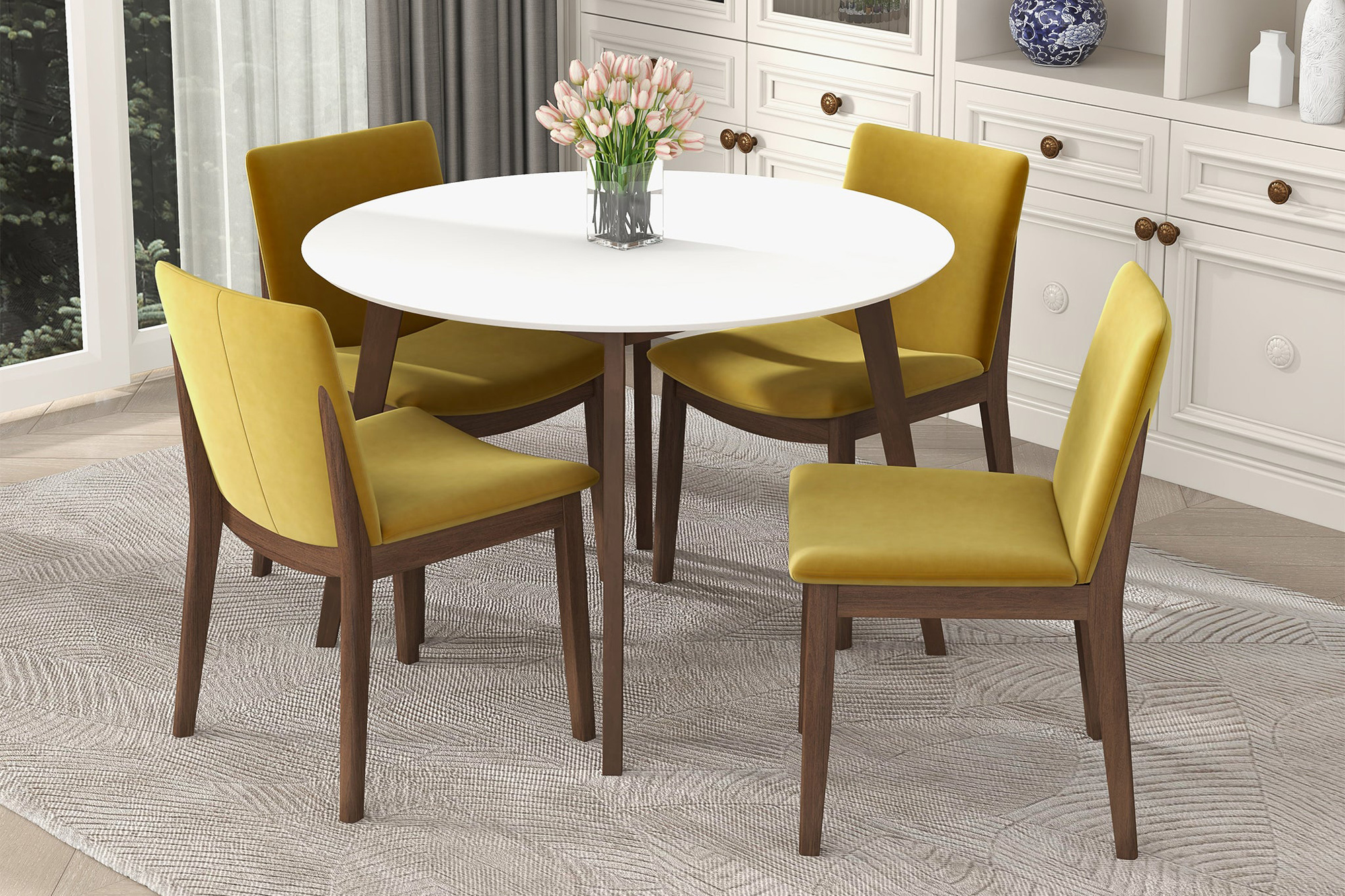 Ashcroft Alana Dining Table - White