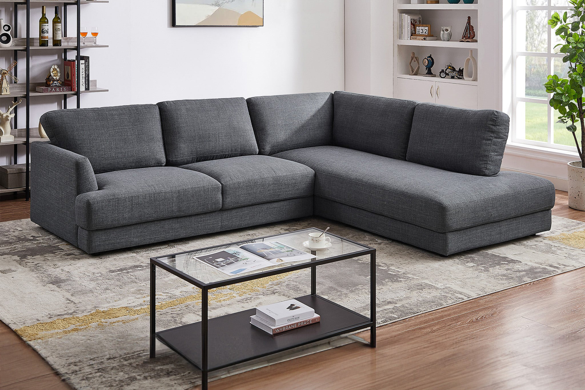 Ashcroft - Glander Cozy Sectional Sofa