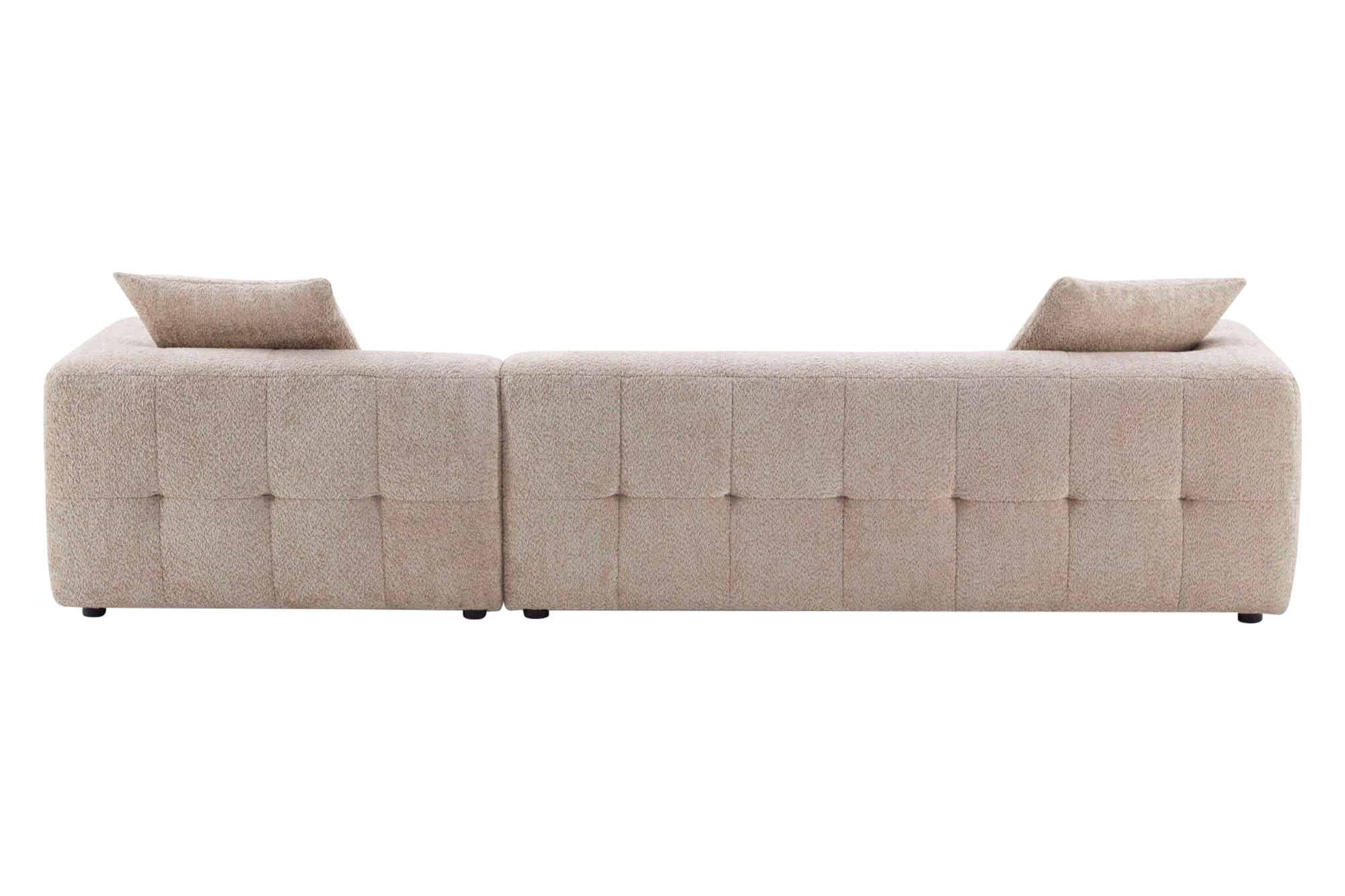 Ashcroft Kaynes Boucle Sectional Sofa - Mocha