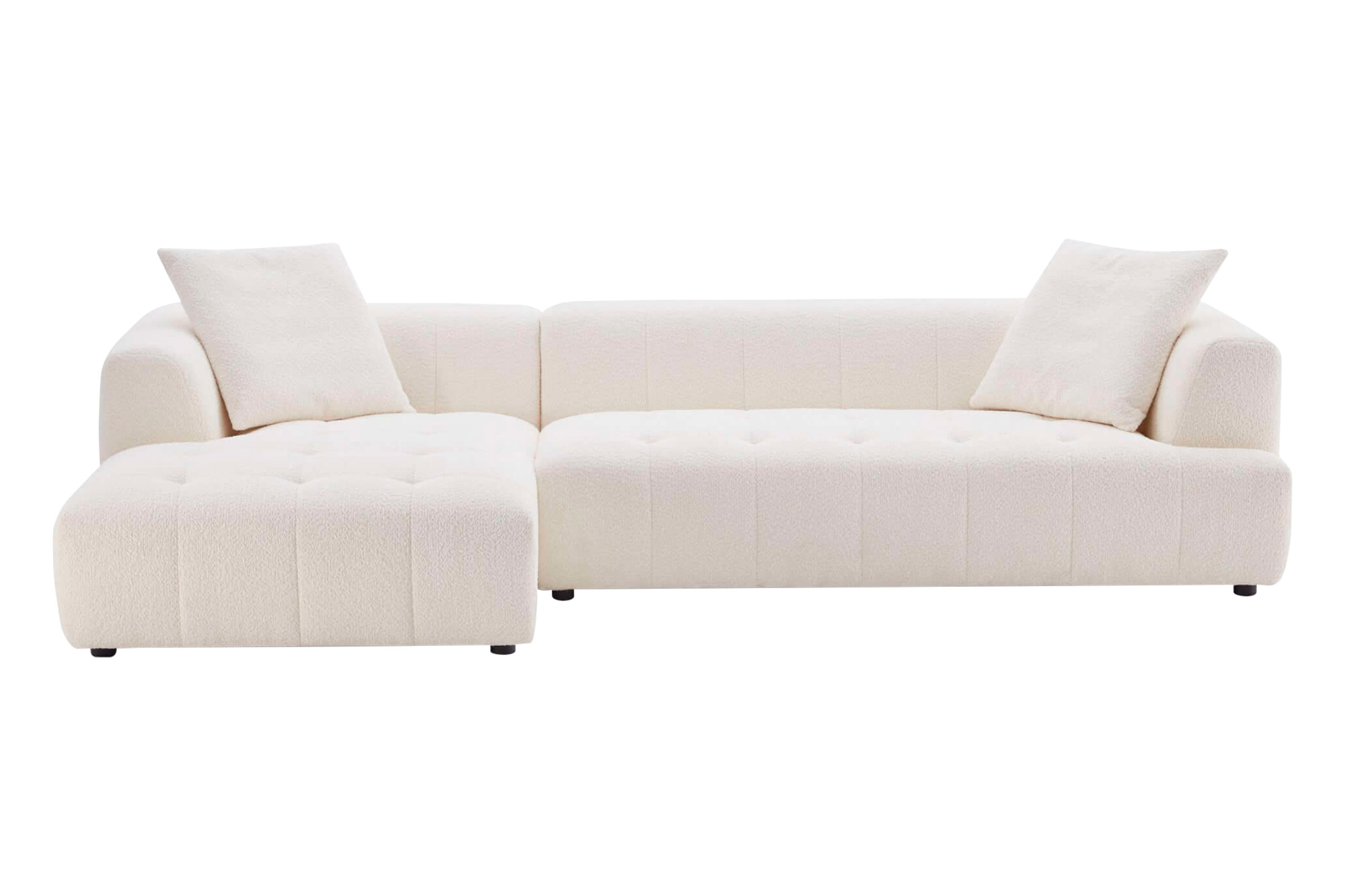 Ashcroft - Kaynes Boucle Sectional Sofa