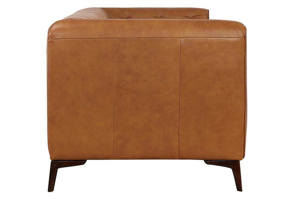 Ashcroft Fargo Leather Sofa - Tan