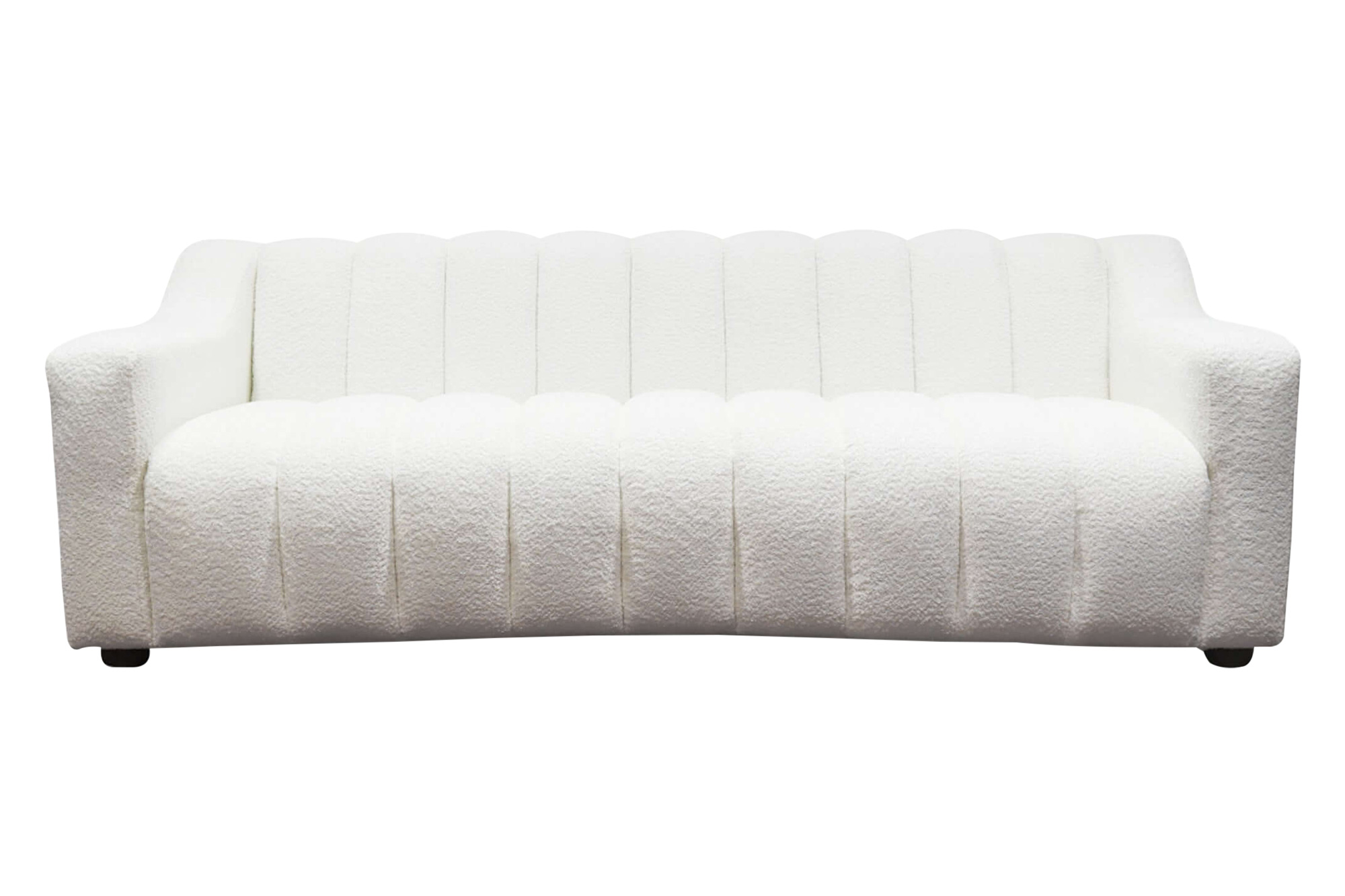 Ashcroft - Marcus Luxury Tight Back Boucle Couch in Cream