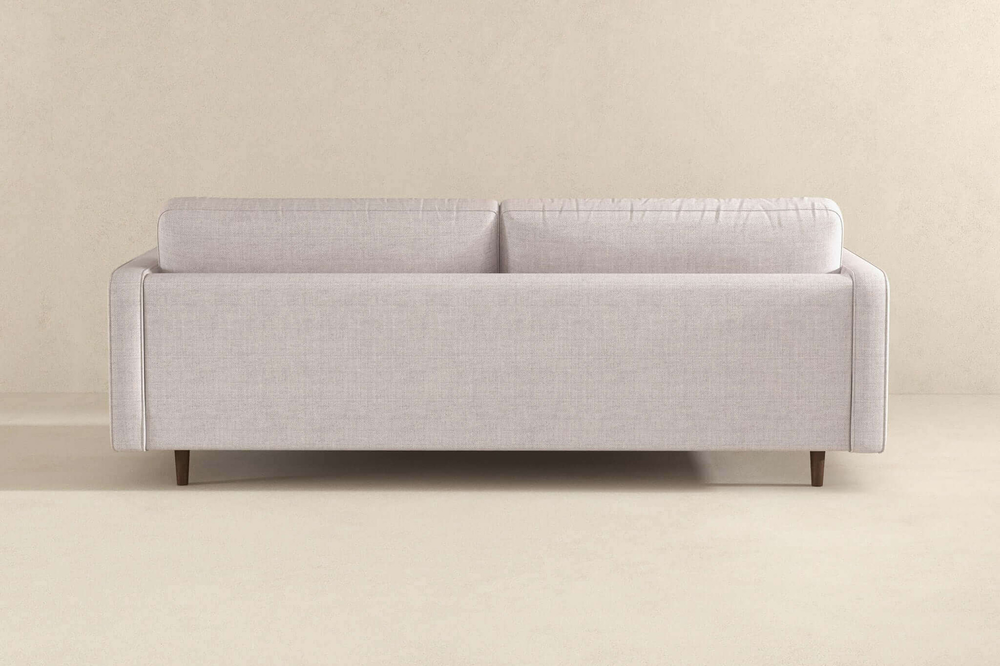 Ashcroft Anthony Pillow Back Linen Sofa - Beige