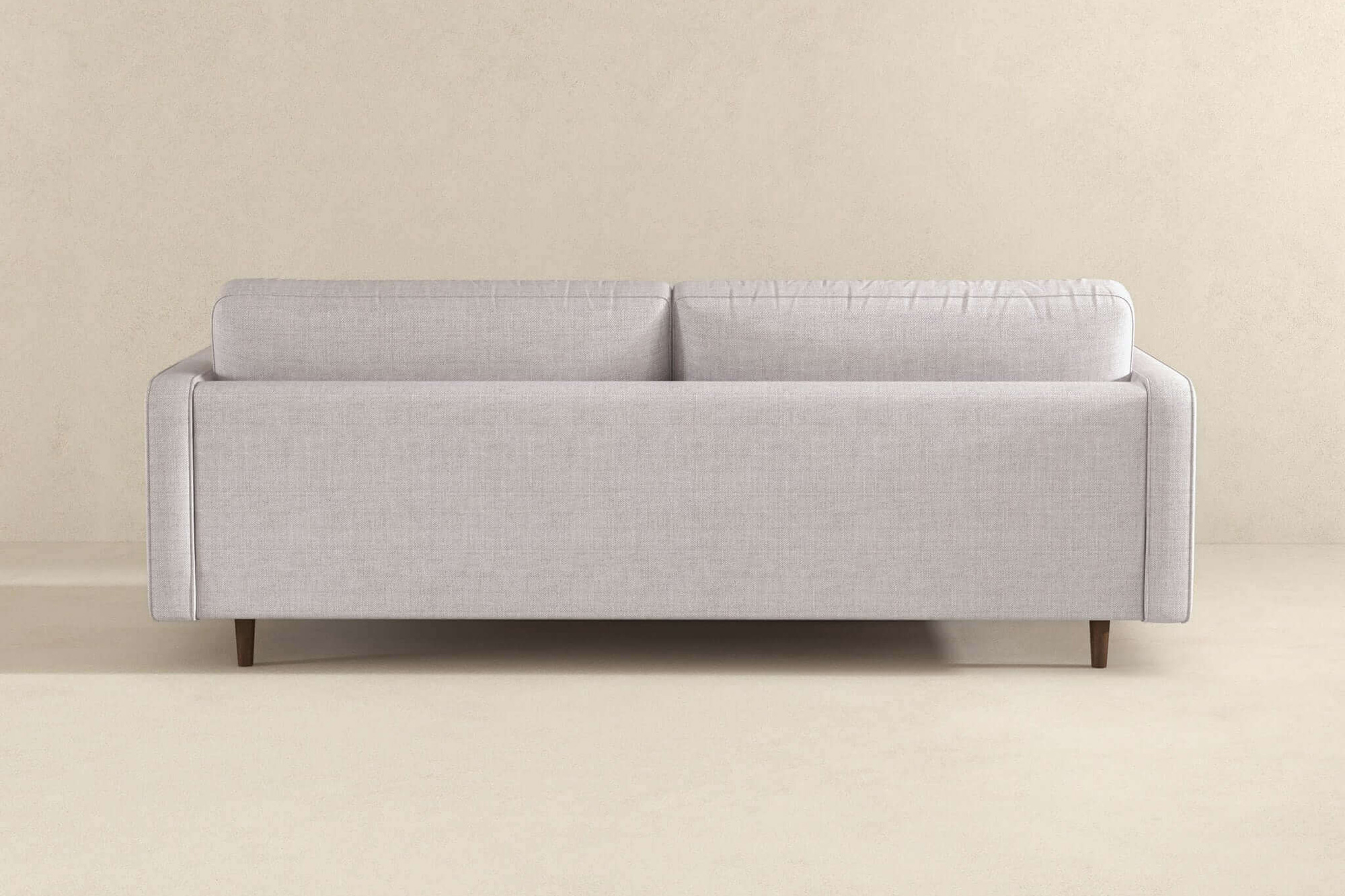 Ashcroft Anthony Pillow Back Fabric Sofa -  Light Gray