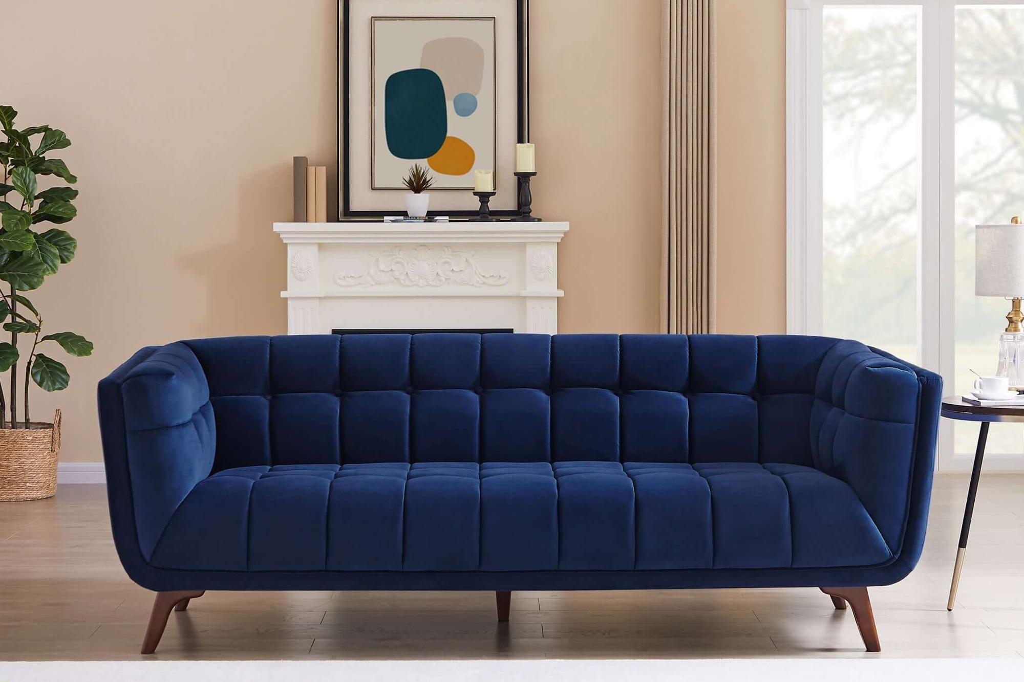 Ashcroft - Addison Velvet Sofa