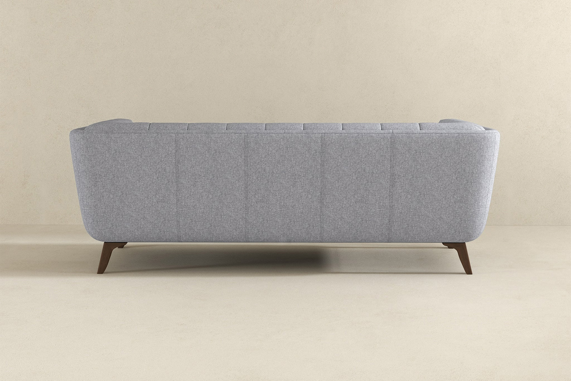 Ashcroft Addison Large Fabric Sofa - Light Gray