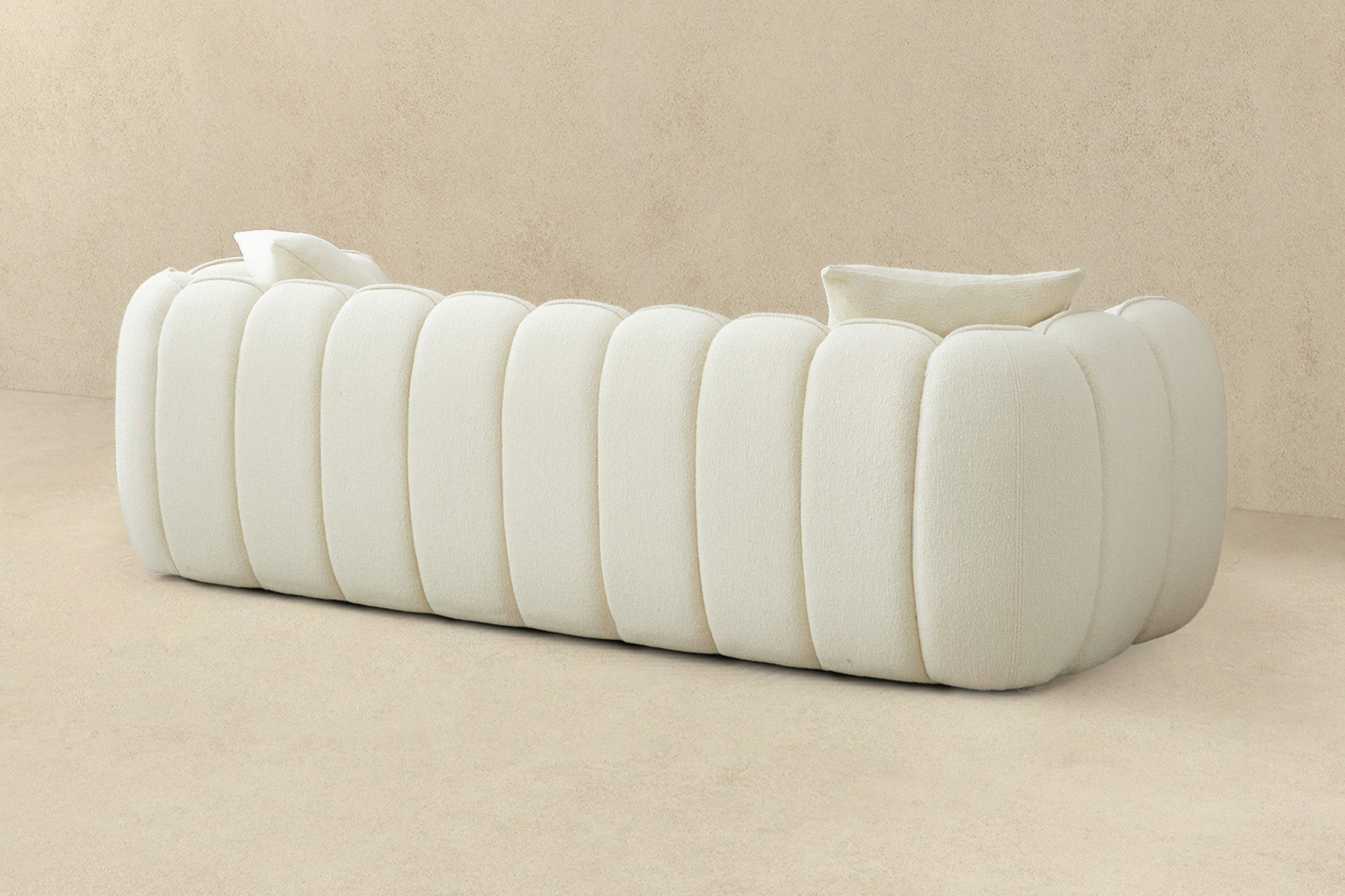 Ashcroft - Marissa Boucle Sofa in Cream