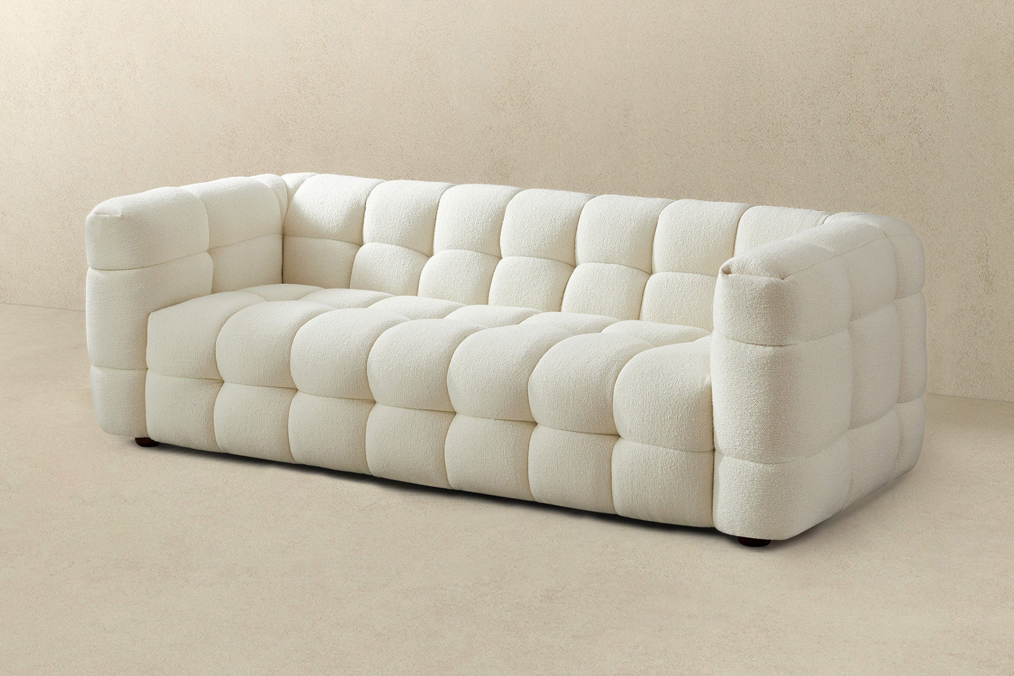 Ashcroft Morrison Boucle Sofa - Cream