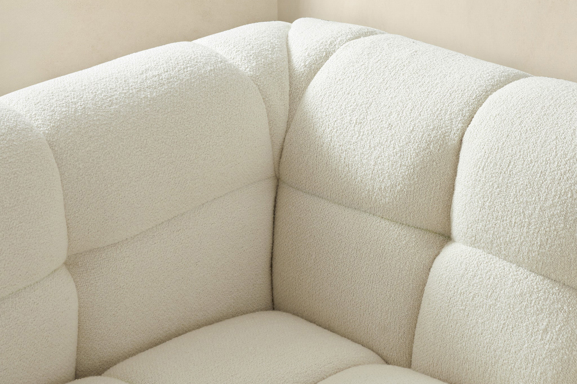 Ashcroft Morrison Boucle Sofa - Cream