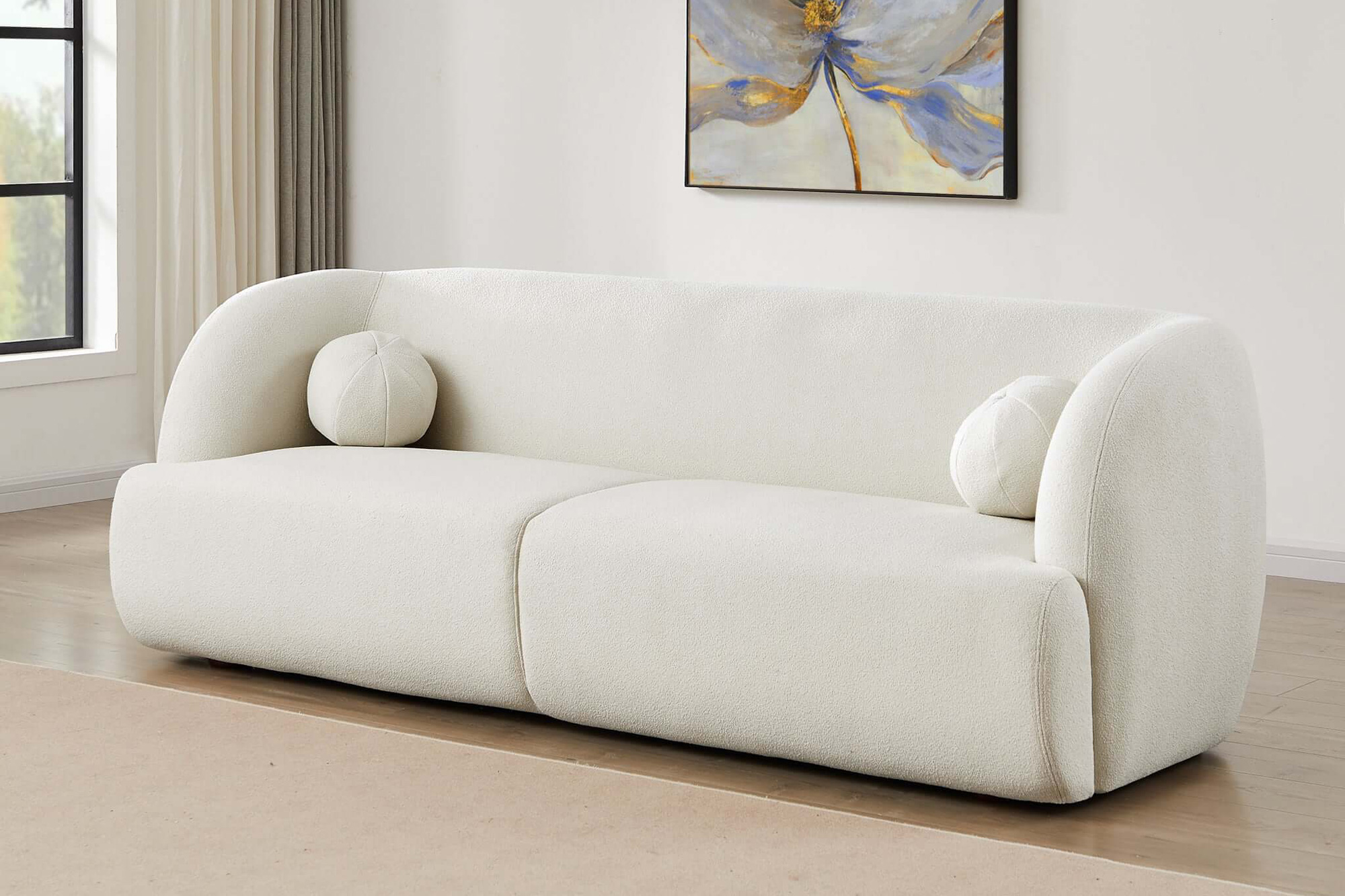 Ashcroft - Anna French Boucle Sofa