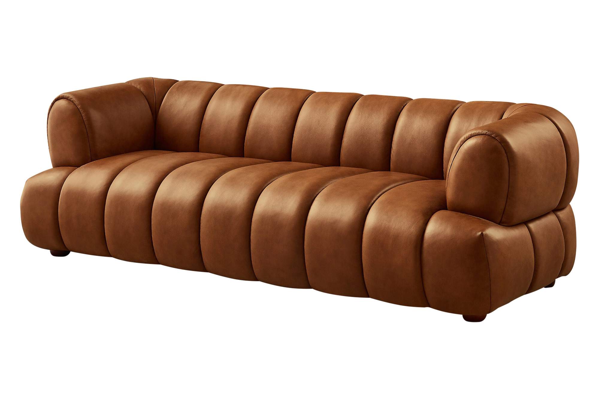 Ashcroft Jasmin 89.7" Upholstered Sofa - Tan